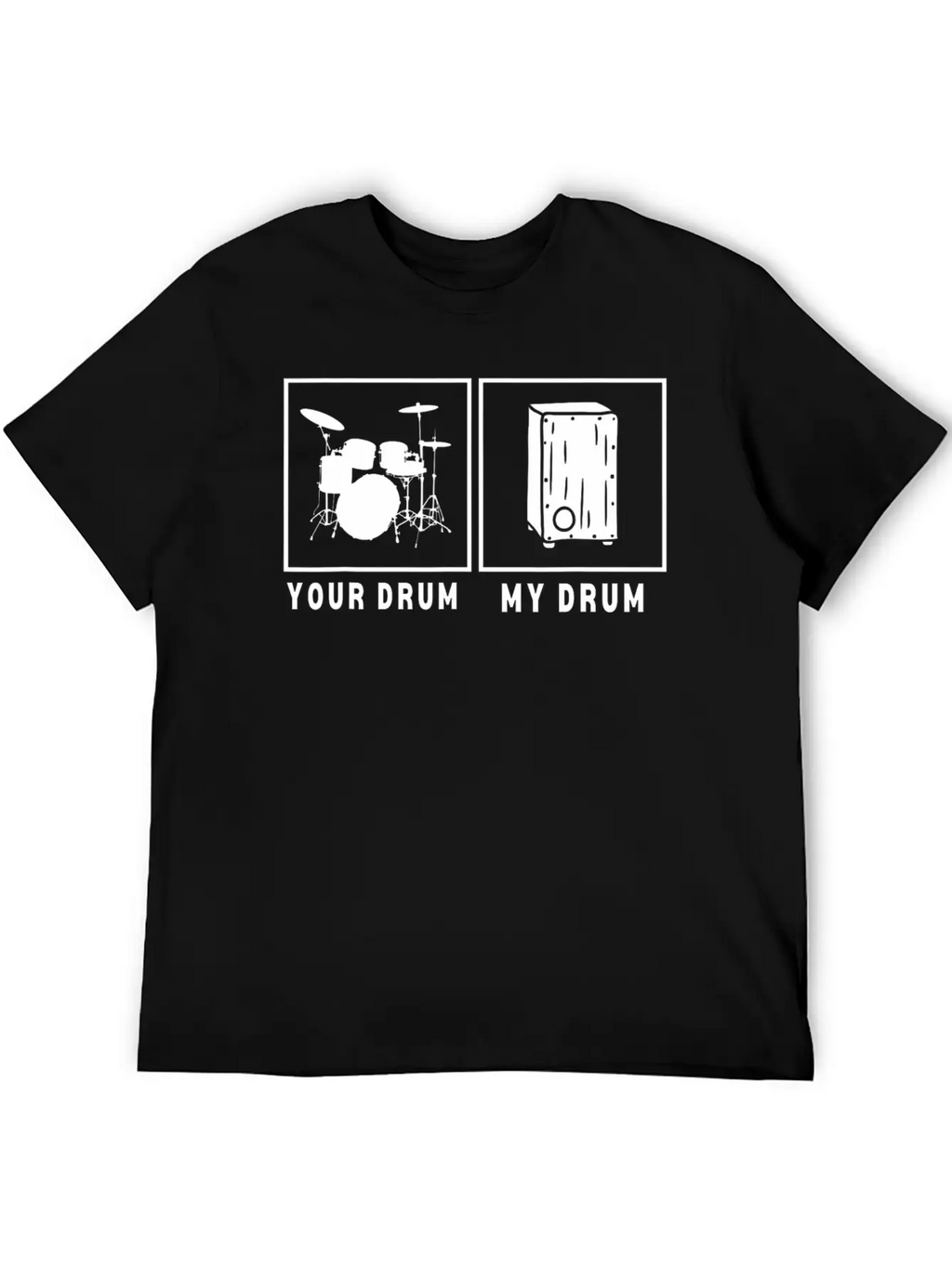 Cajon Box Drum Instrument Peruvian Cajon Basic Graphic T-Shirt – Daily Comfort In Soft Cotton
