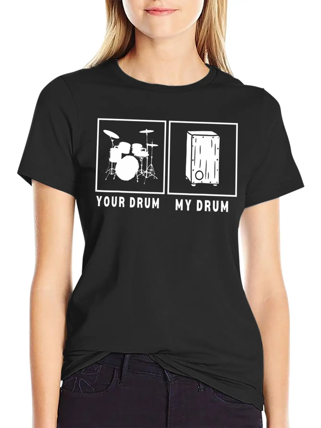 Cajon Box Drum Instrument Peruvian Cajon Basic Graphic T-Shirt – Daily Comfort In Soft Cotton