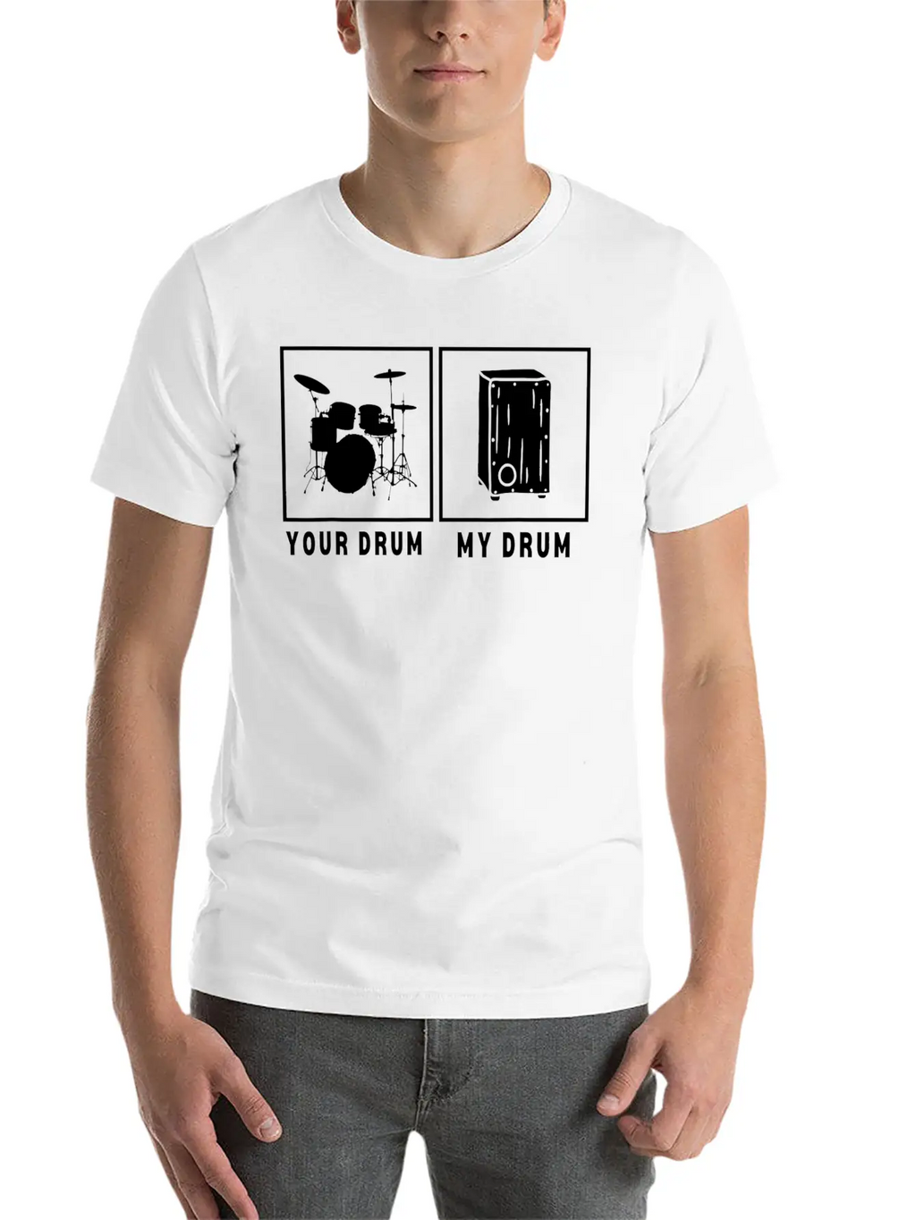 Cajon Box Drum Instrument Peruvian Cajon Basic Graphic T-Shirt – Daily Comfort In Soft Cotton