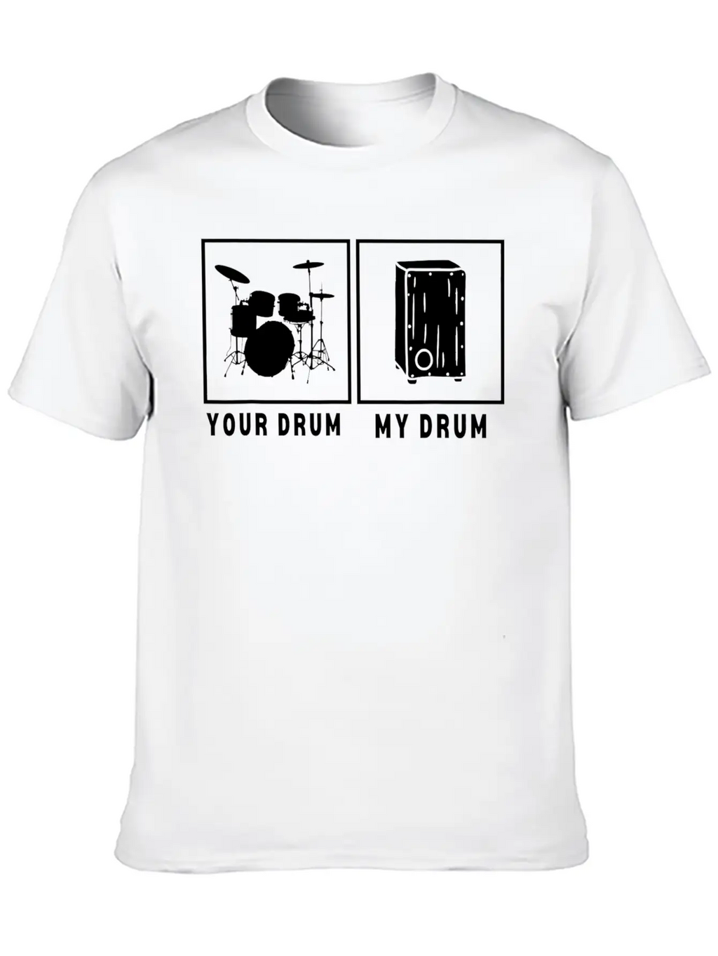 Cajon Box Drum Instrument Peruvian Cajon Basic Graphic T-Shirt – Daily Comfort In Soft Cotton