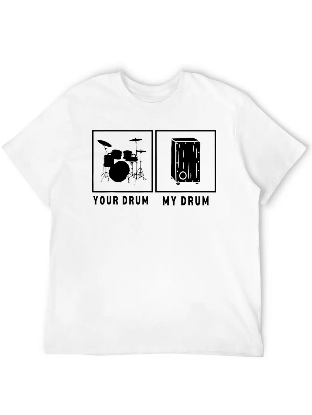 Cajon Box Drum Instrument Peruvian Cajon Basic Graphic T-Shirt – Daily Comfort In Soft Cotton