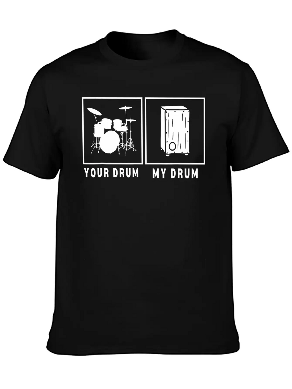 Cajon Box Drum Instrument Peruvian Cajon Basic Graphic T-Shirt – Daily Comfort In Soft Cotton