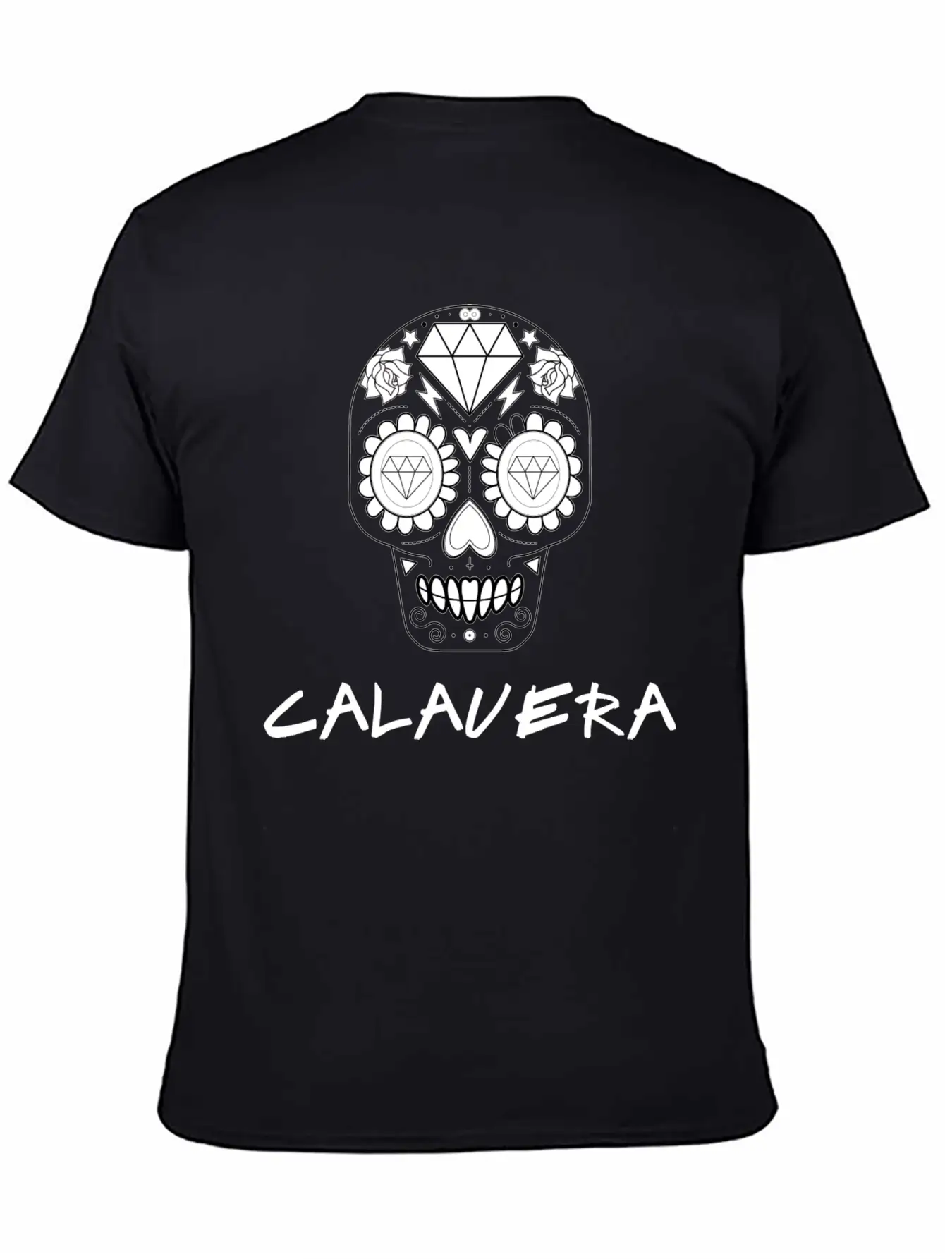 Calavera White Timeless Short Sleeve Tee – Comfy And Minimalist Design