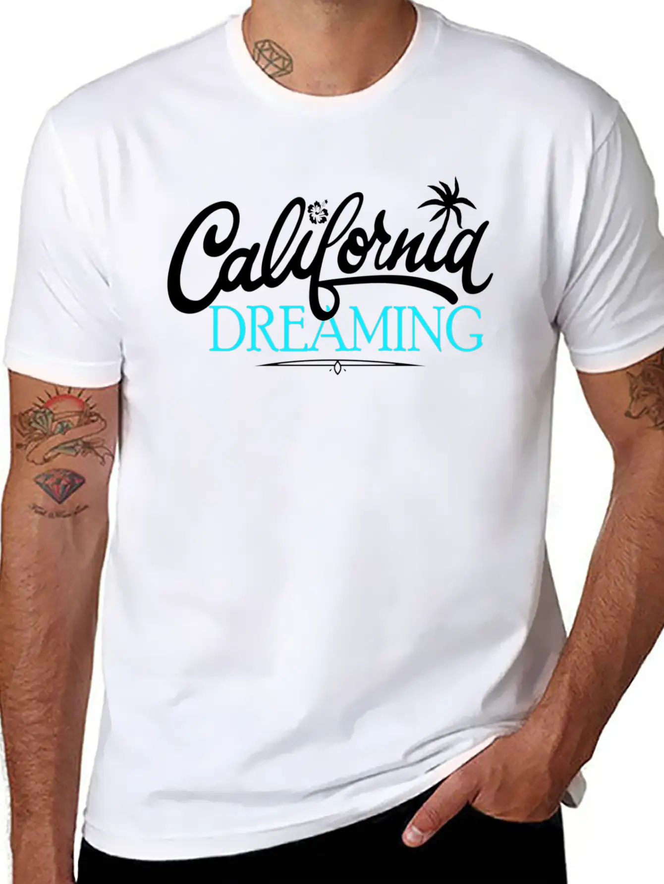 California Dreaming Beaches Surf Vacation Cali Relaxed Everyday Tee – Lightweight And Durable Cotton