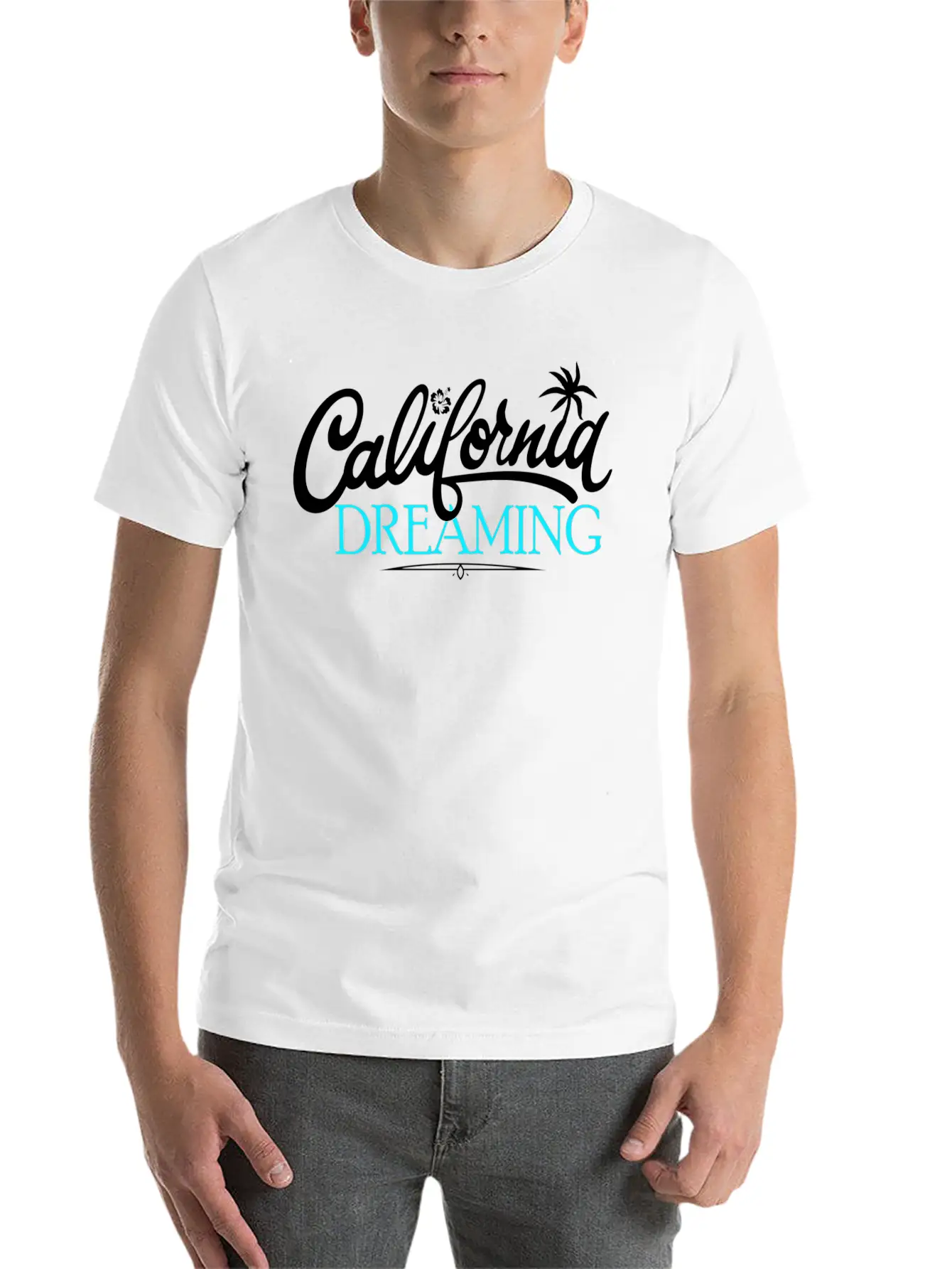 California Dreaming Beaches Surf Vacation Cali Relaxed Everyday Tee – Lightweight And Durable Cotton