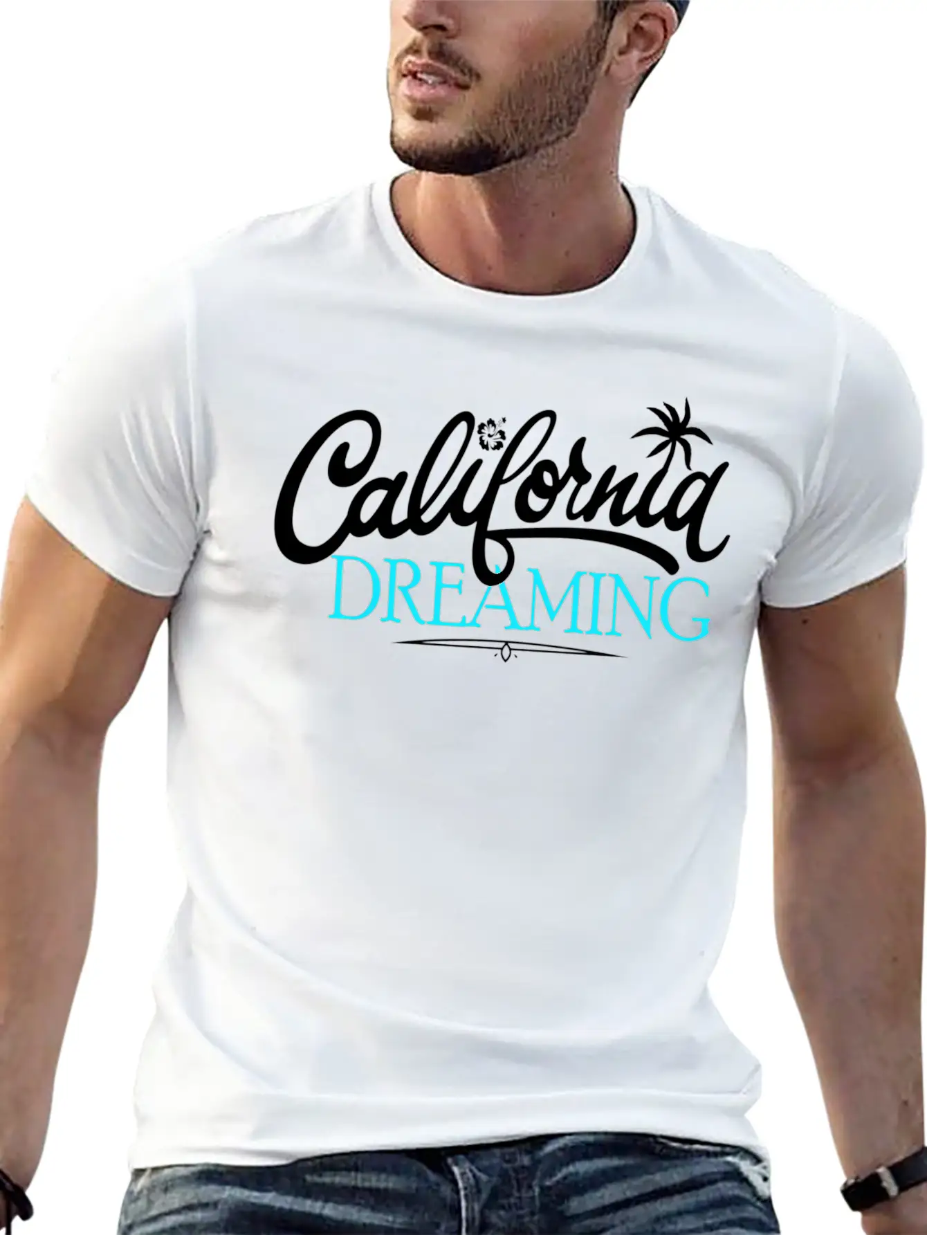California Dreaming Beaches Surf Vacation Cali Relaxed Everyday Tee – Lightweight And Durable Cotton