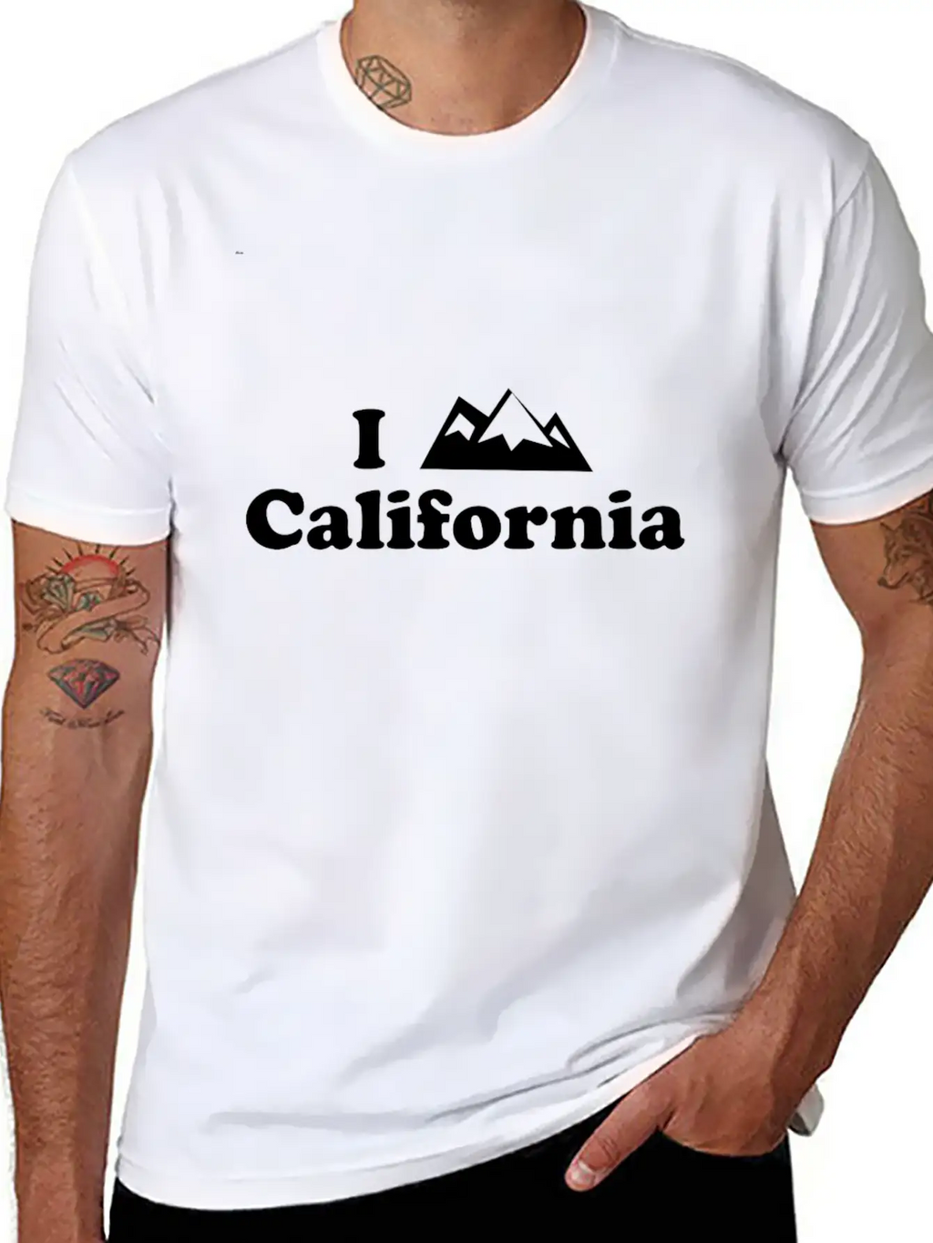 California Mountain Stylish Everyday T-Shirt – Unisex Basic Cotton Tee
