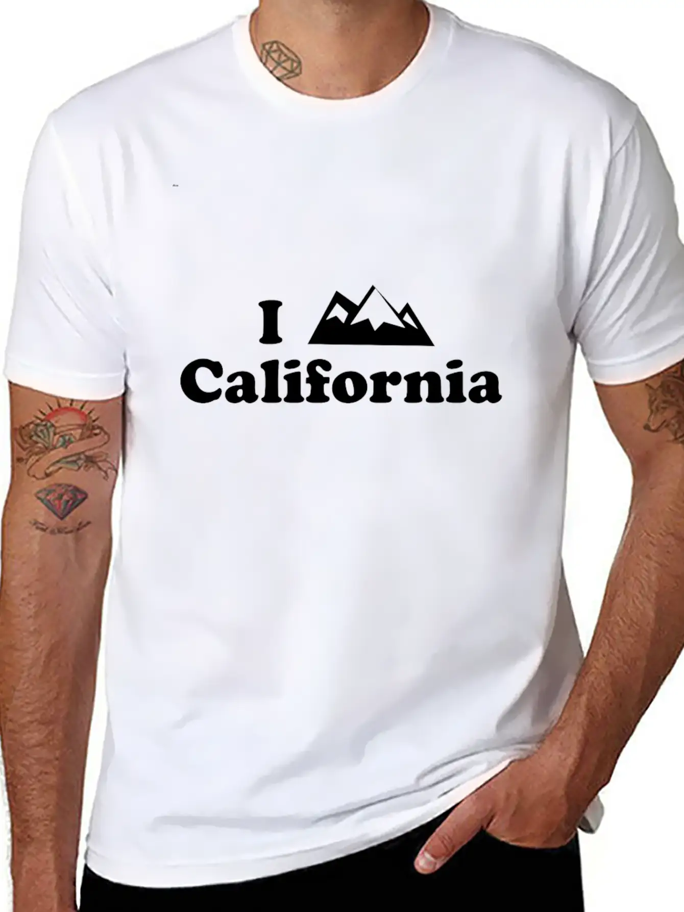 California Mountain Stylish Everyday T-Shirt – Unisex Basic Cotton Tee