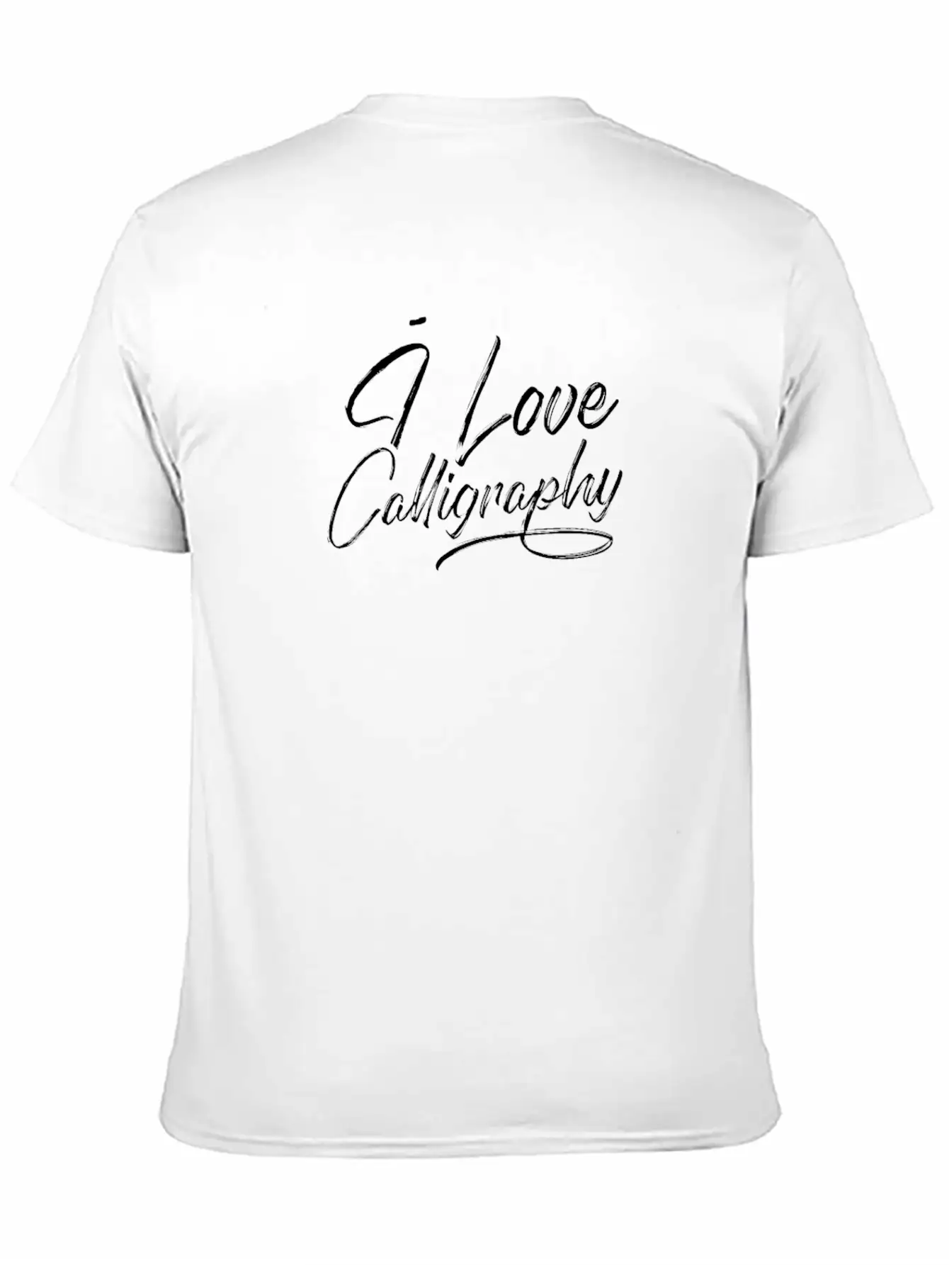 Calligraph Text Handwriting Calligraphy Typography Breathable Graphic T-Shirt – Perfect For Casual Days