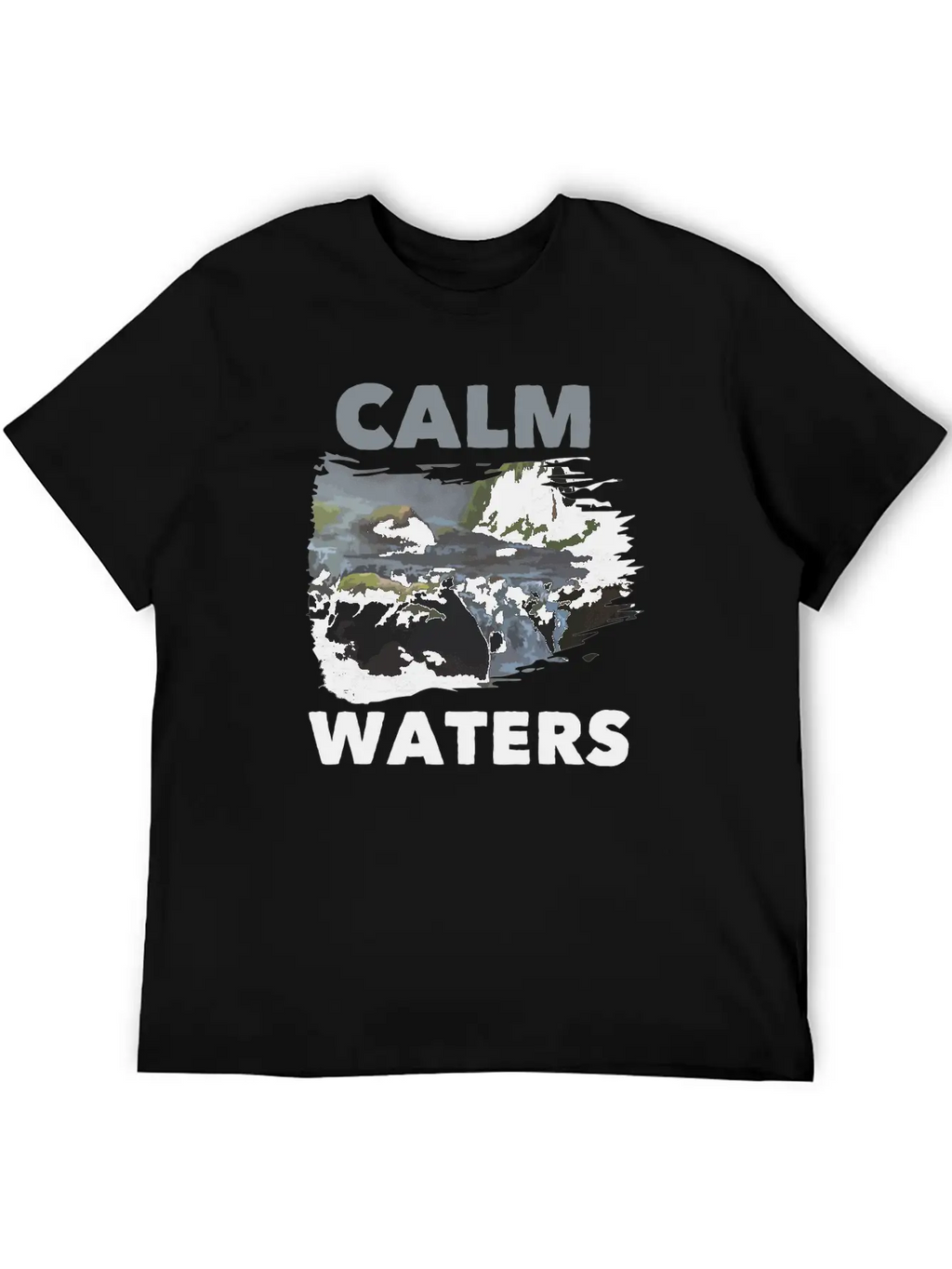 Calm Waters Essential Cotton Tee For Daily Outfits – Unisex Style