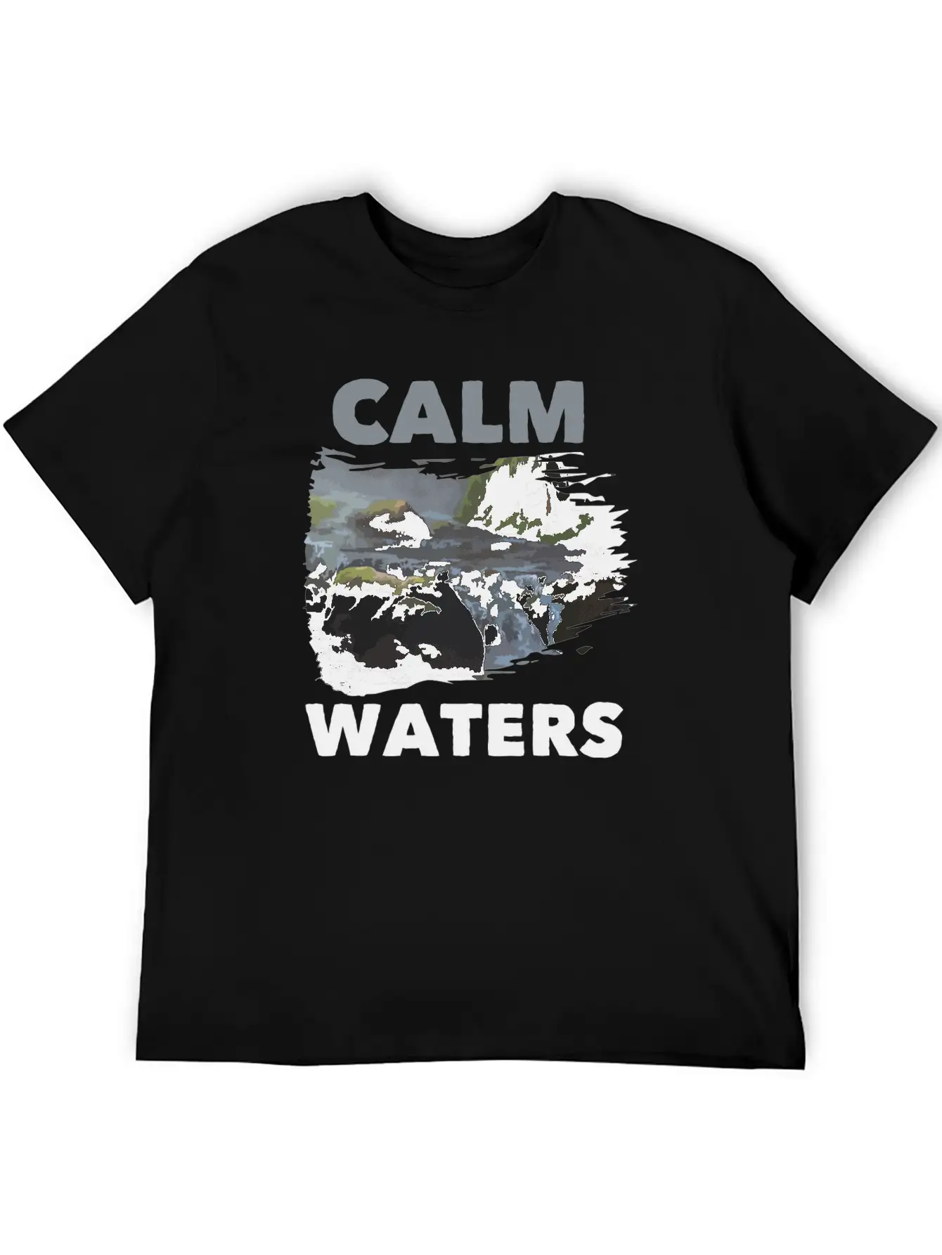 Calm Waters Essential Cotton Tee For Daily Outfits – Unisex Style