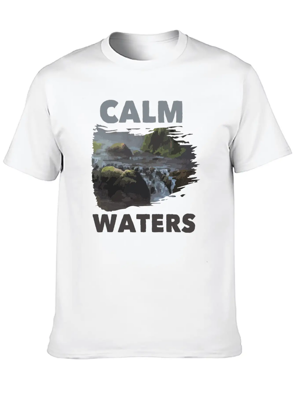 Calm Waters Essential Cotton Tee For Daily Outfits – Unisex Style