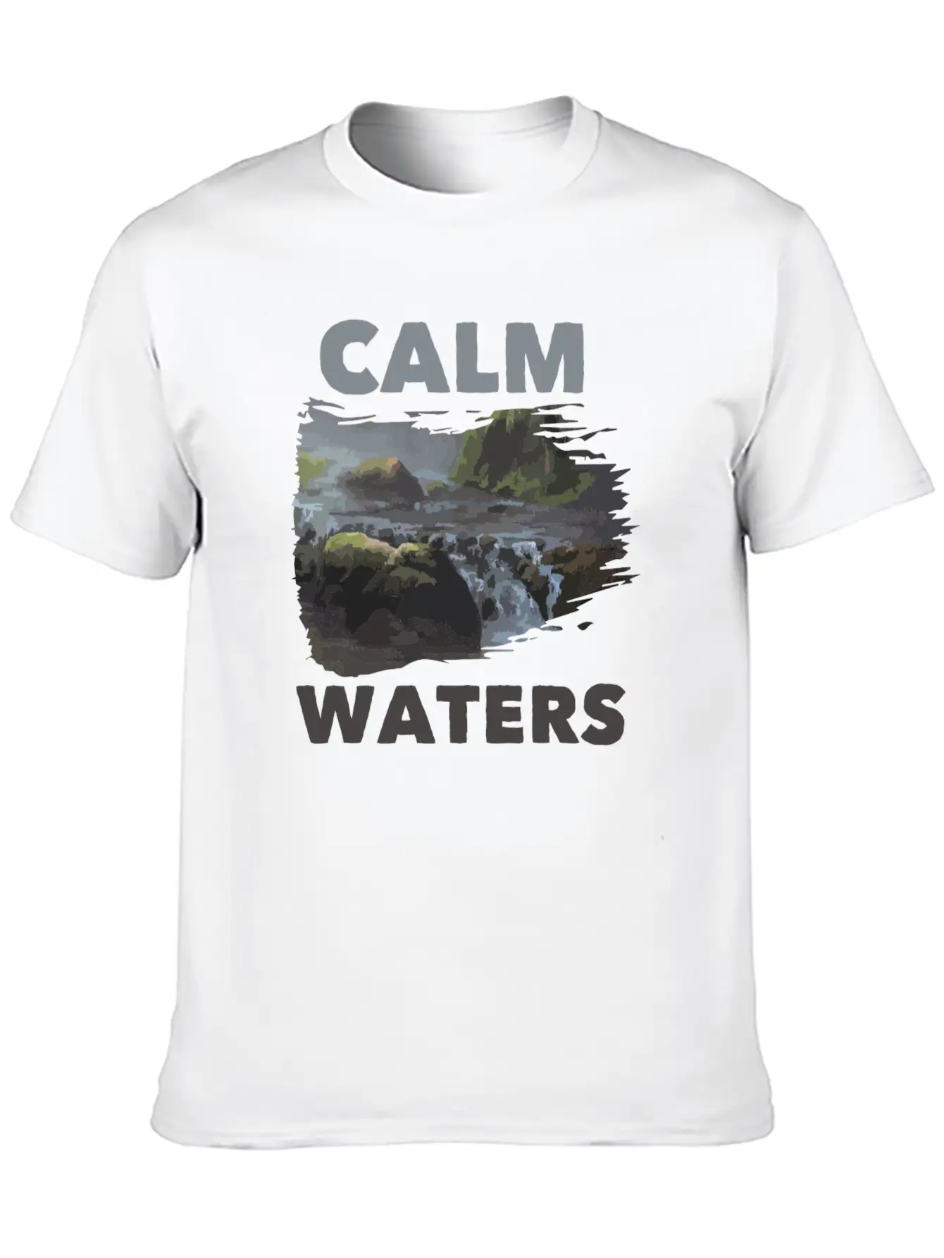 Calm Waters Essential Cotton Tee For Daily Outfits – Unisex Style