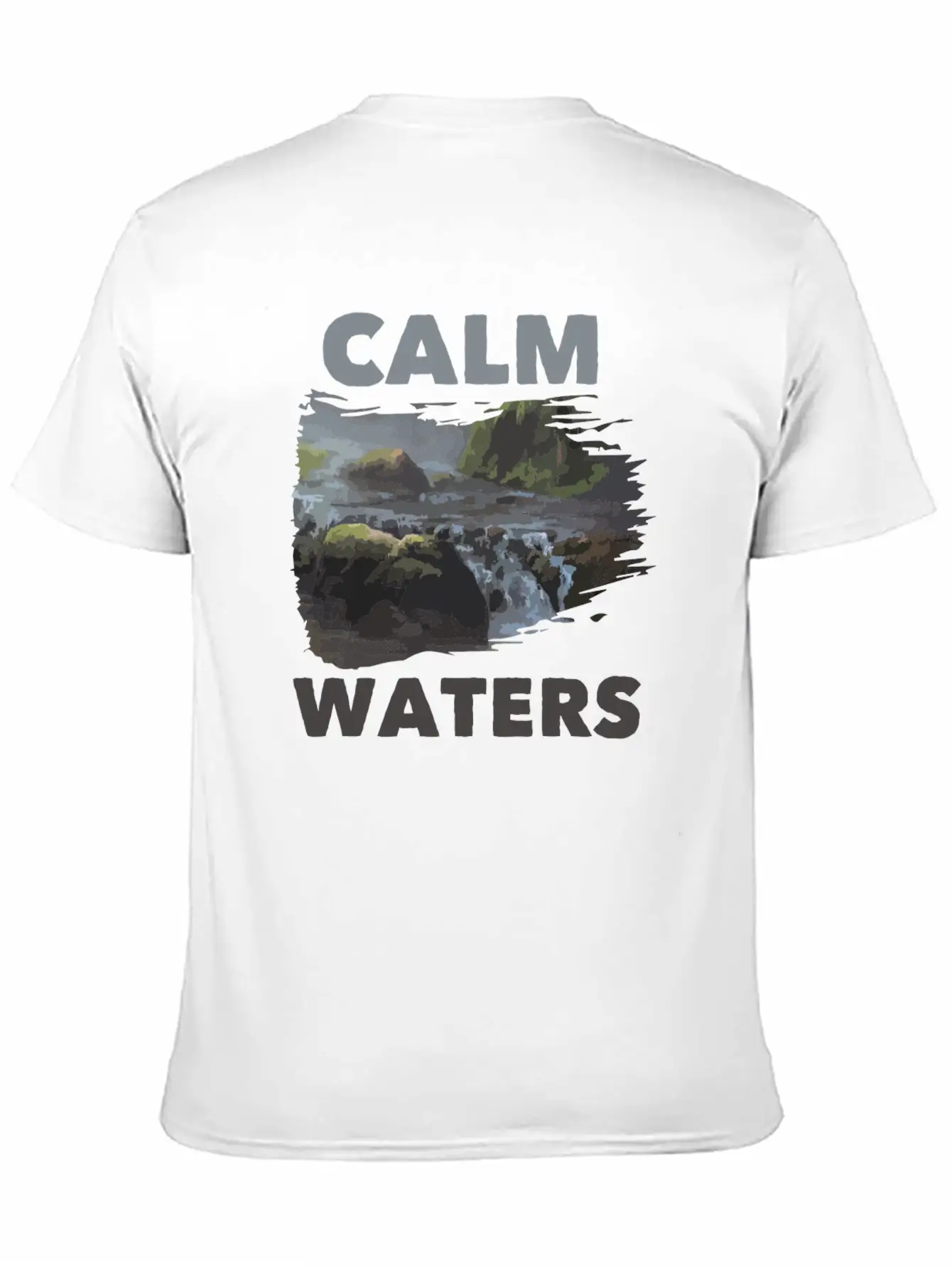 Calm Waters Essential Cotton Tee For Daily Outfits – Unisex Style