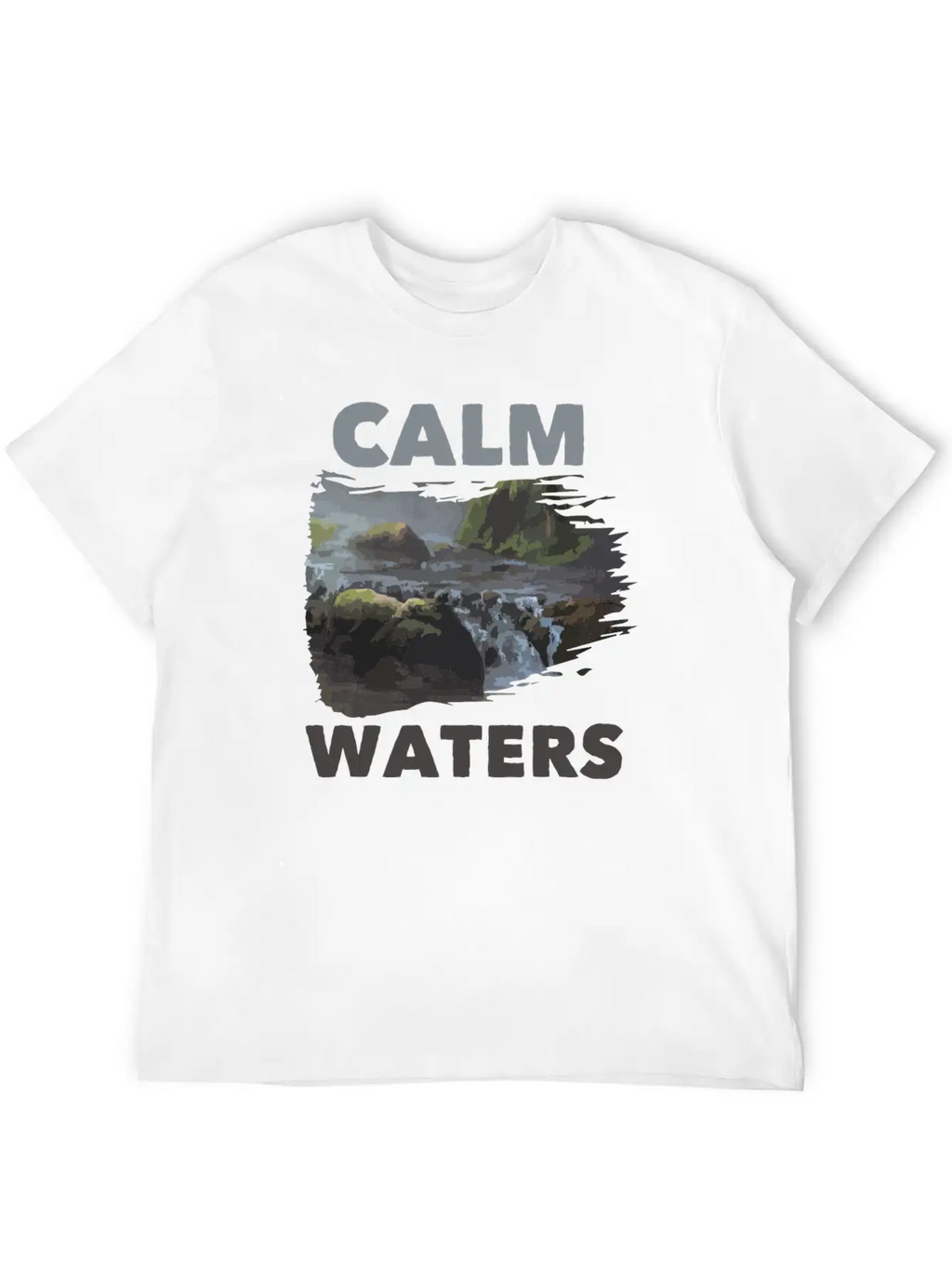 Calm Waters Essential Cotton Tee For Daily Outfits – Unisex Style