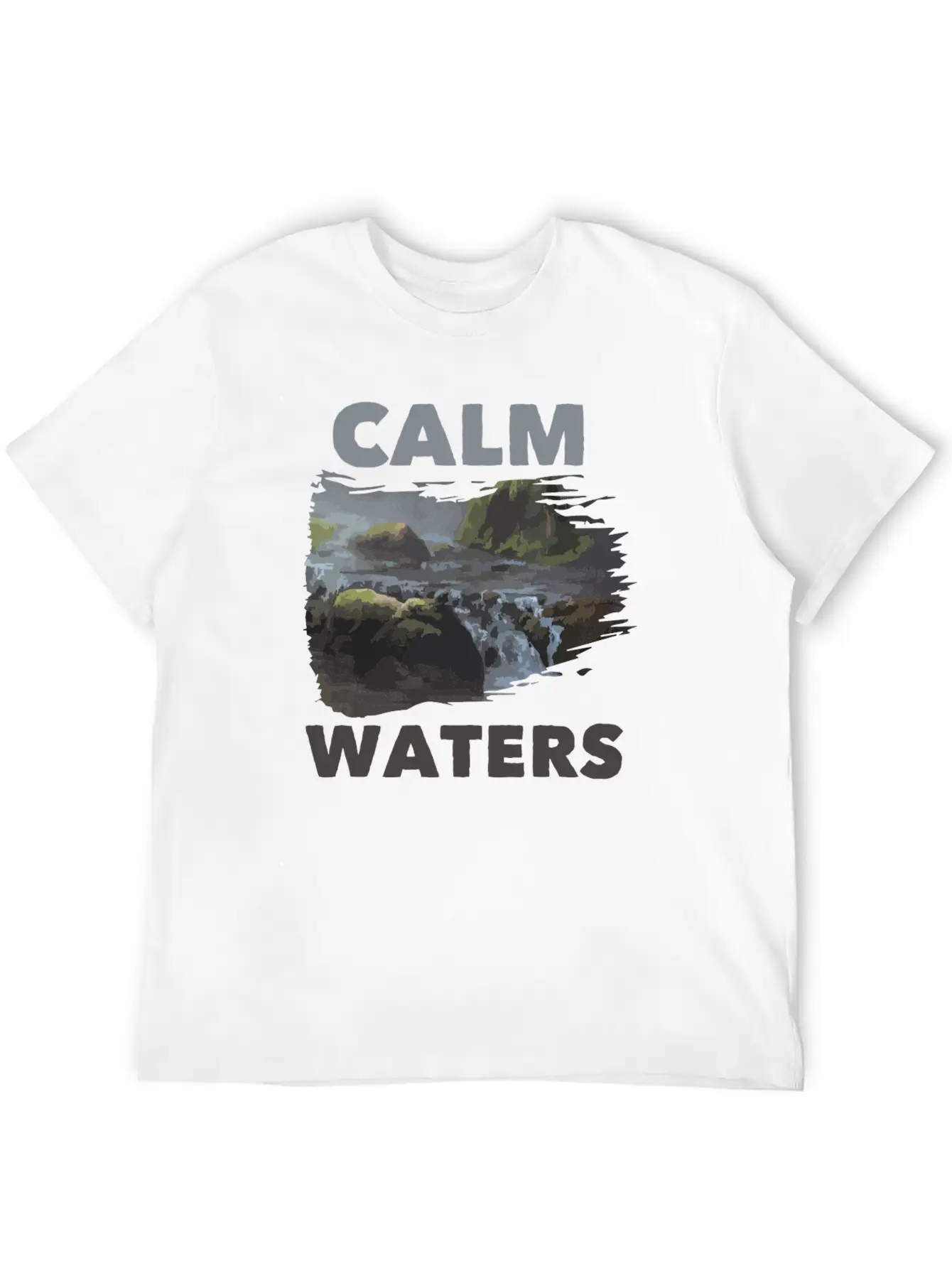 Calm Waters Essential Cotton Tee For Daily Outfits – Unisex Style