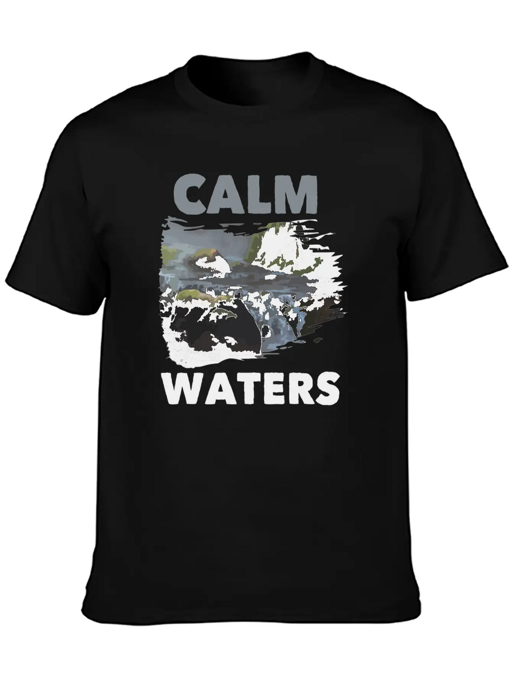 Calm Waters Essential Cotton Tee For Daily Outfits – Unisex Style