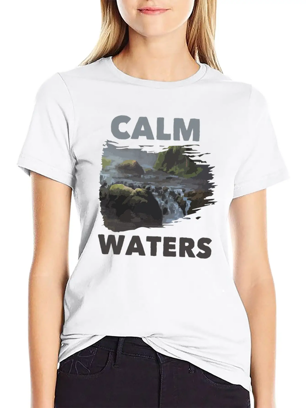 Calm Waters Essential Cotton Tee For Daily Outfits – Unisex Style