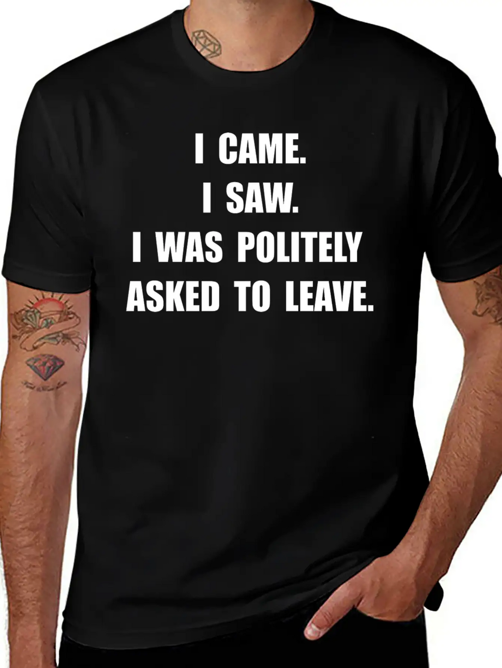 Came Saw Leave Breathable Soft Cotton T-Shirt – Timeless Casual Look