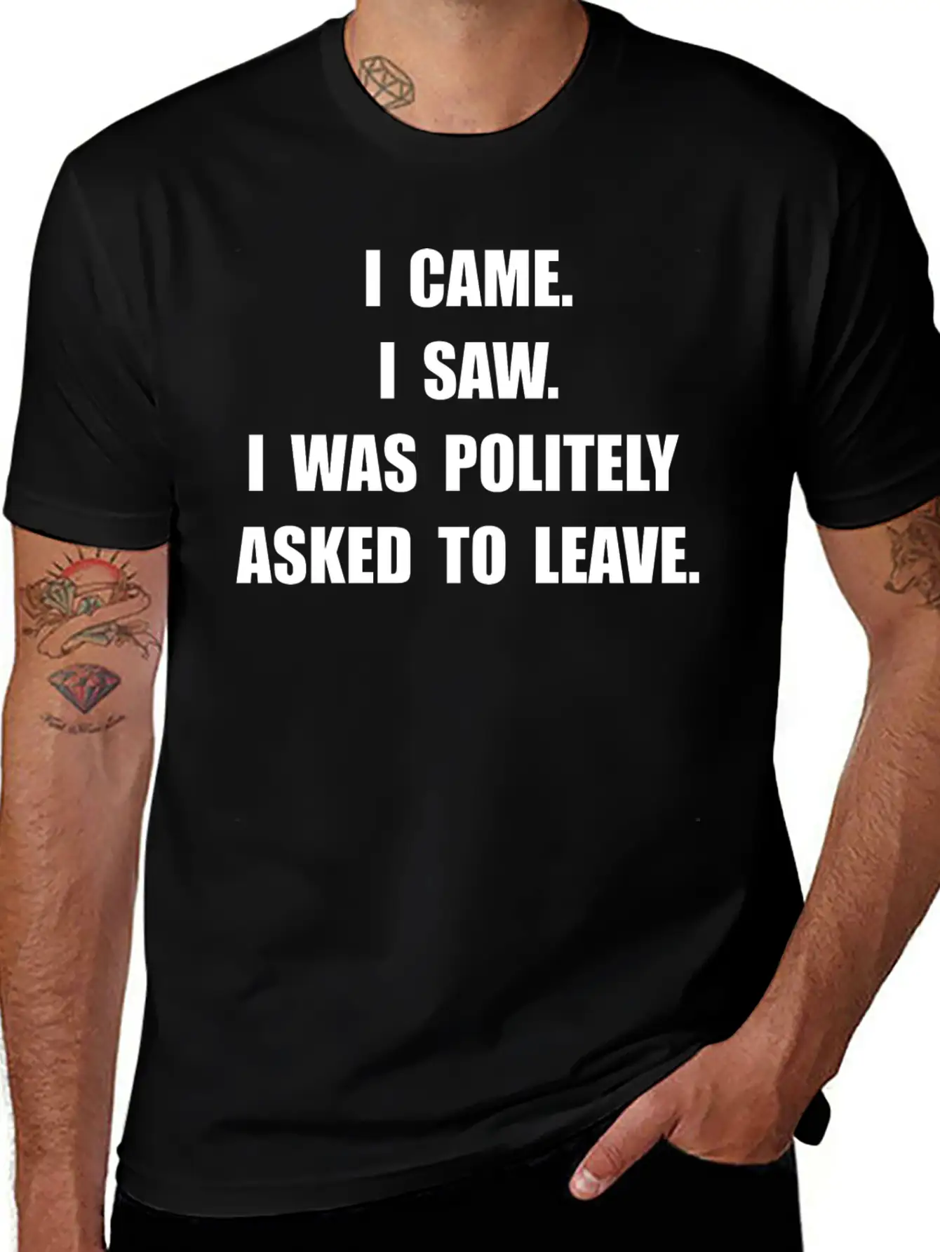 Came Saw Leave Breathable Soft Cotton T-Shirt – Timeless Casual Look