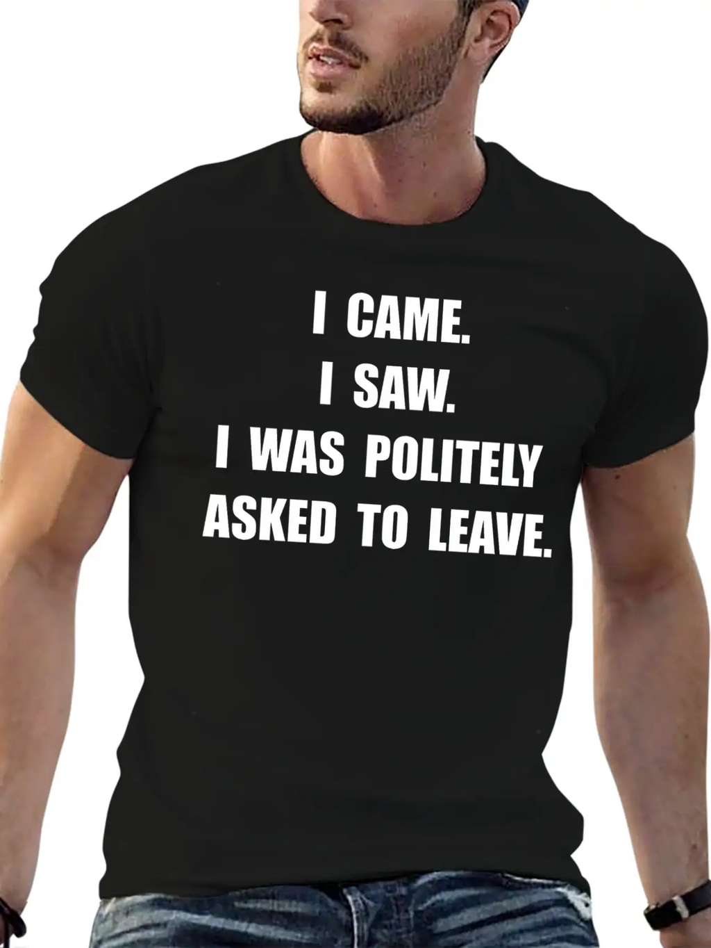 Came Saw Leave Breathable Soft Cotton T-Shirt – Timeless Casual Look