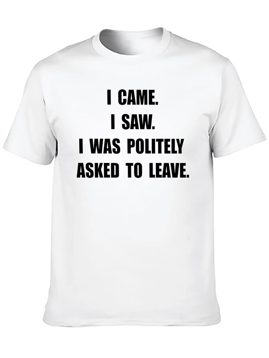 Came Saw Leave Breathable Soft Cotton T-Shirt – Timeless Casual Look
