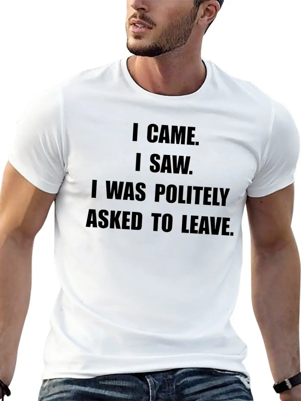 Came Saw Leave Breathable Soft Cotton T-Shirt – Timeless Casual Look