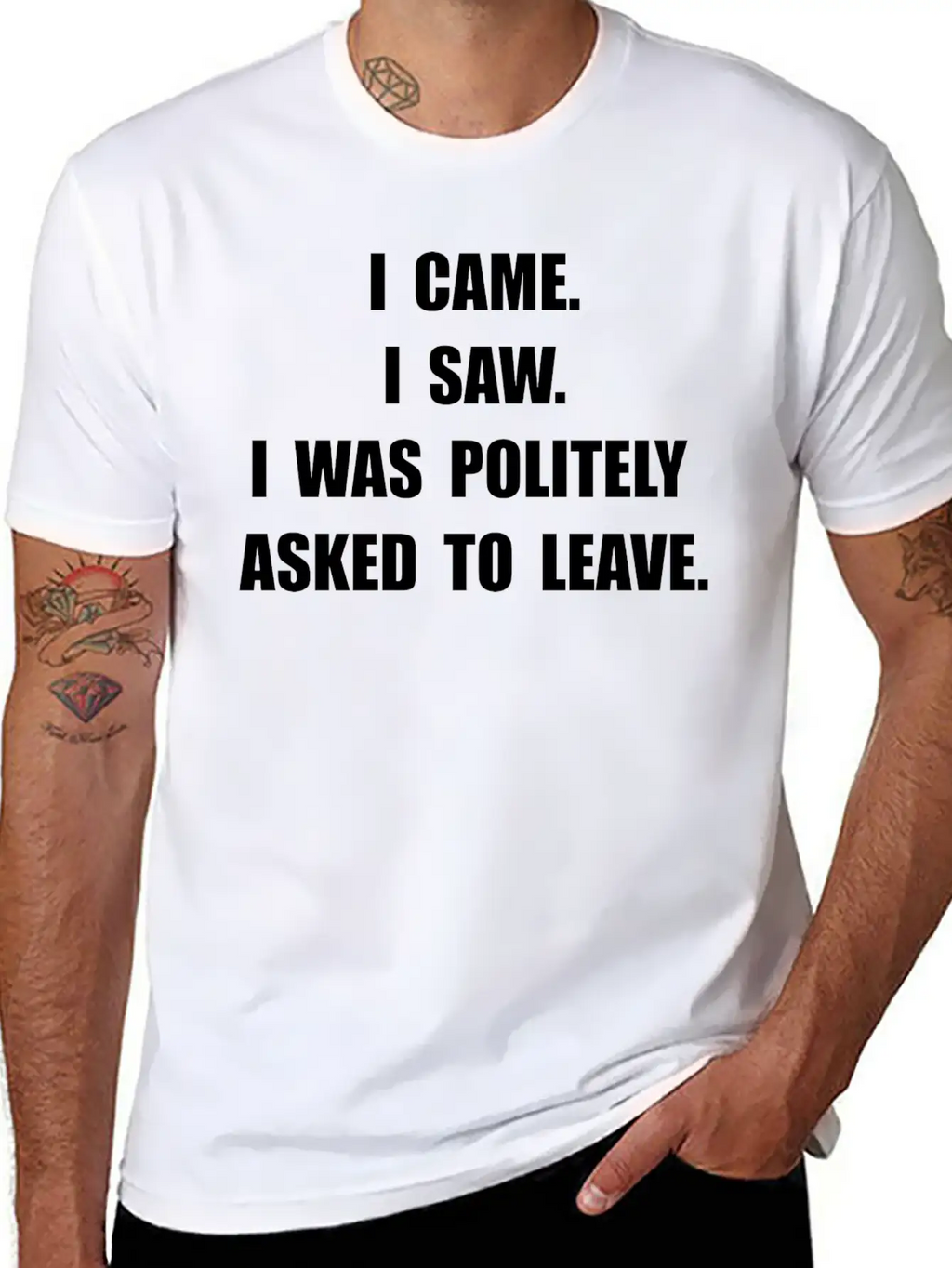 Came Saw Leave Breathable Soft Cotton T-Shirt – Timeless Casual Look