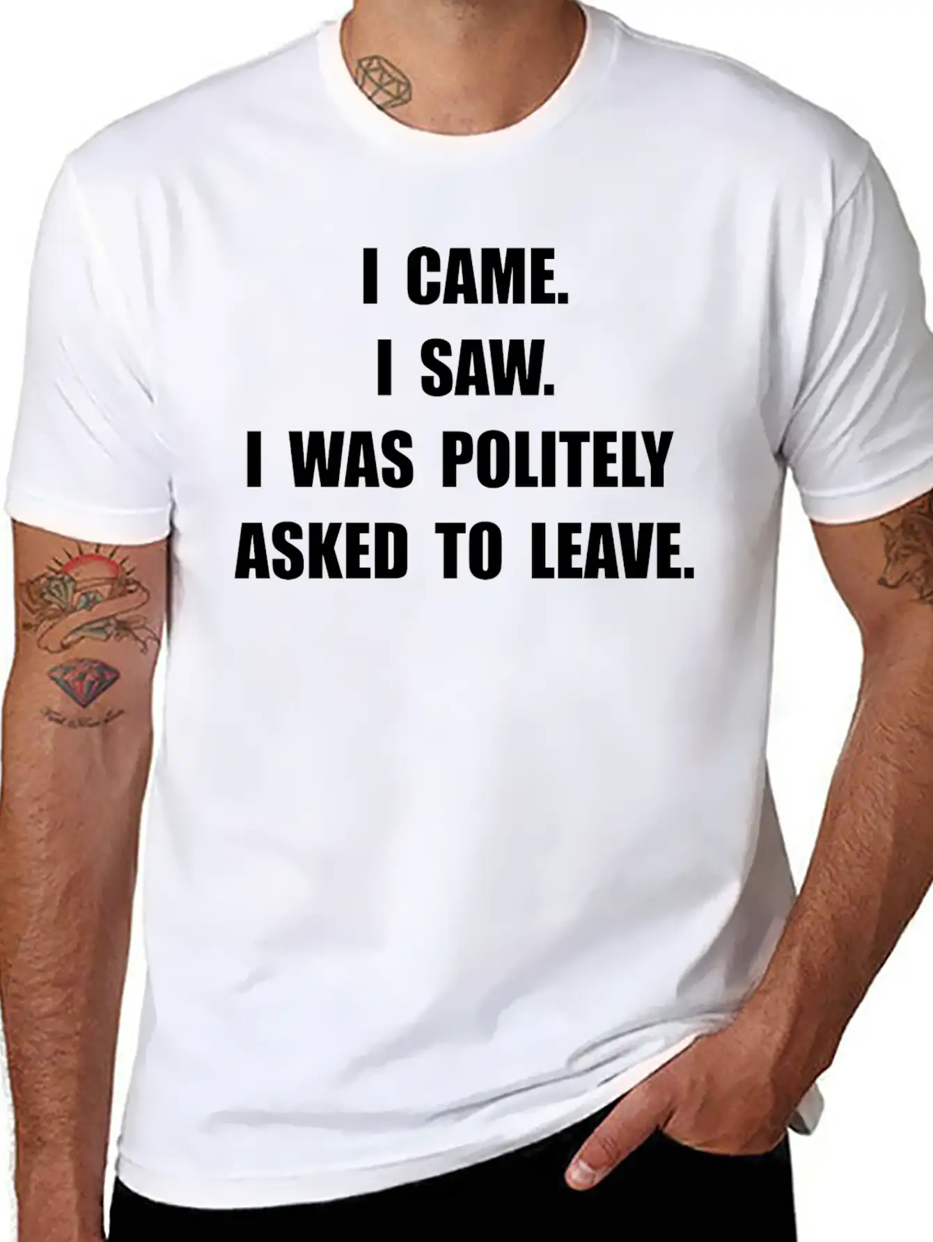Came Saw Leave Breathable Soft Cotton T-Shirt – Timeless Casual Look