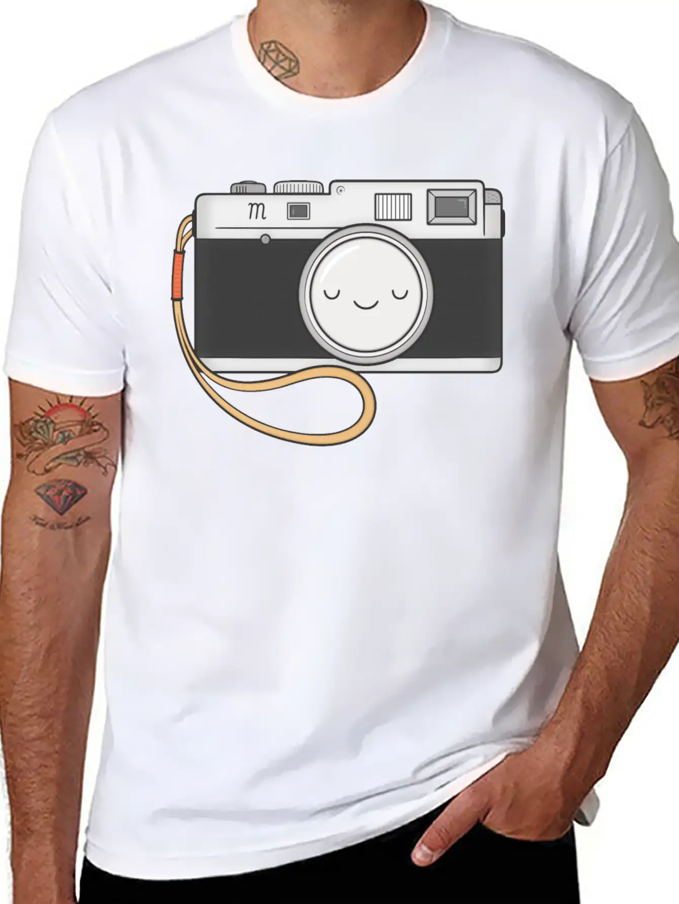 Camera Essential Cotton Tee For Daily Outfits – Unisex Style
