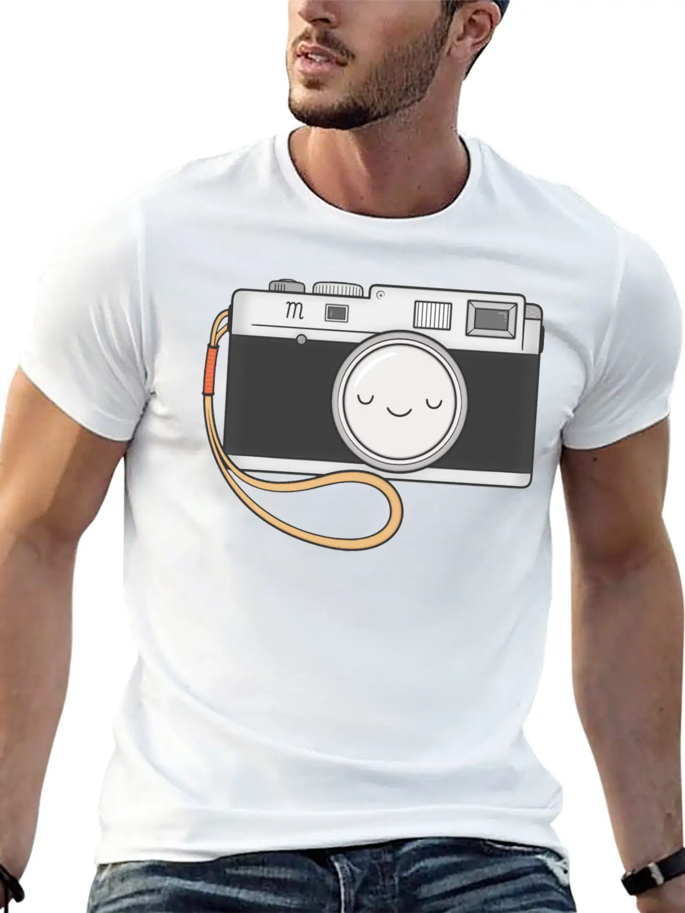Camera Essential Cotton Tee For Daily Outfits – Unisex Style