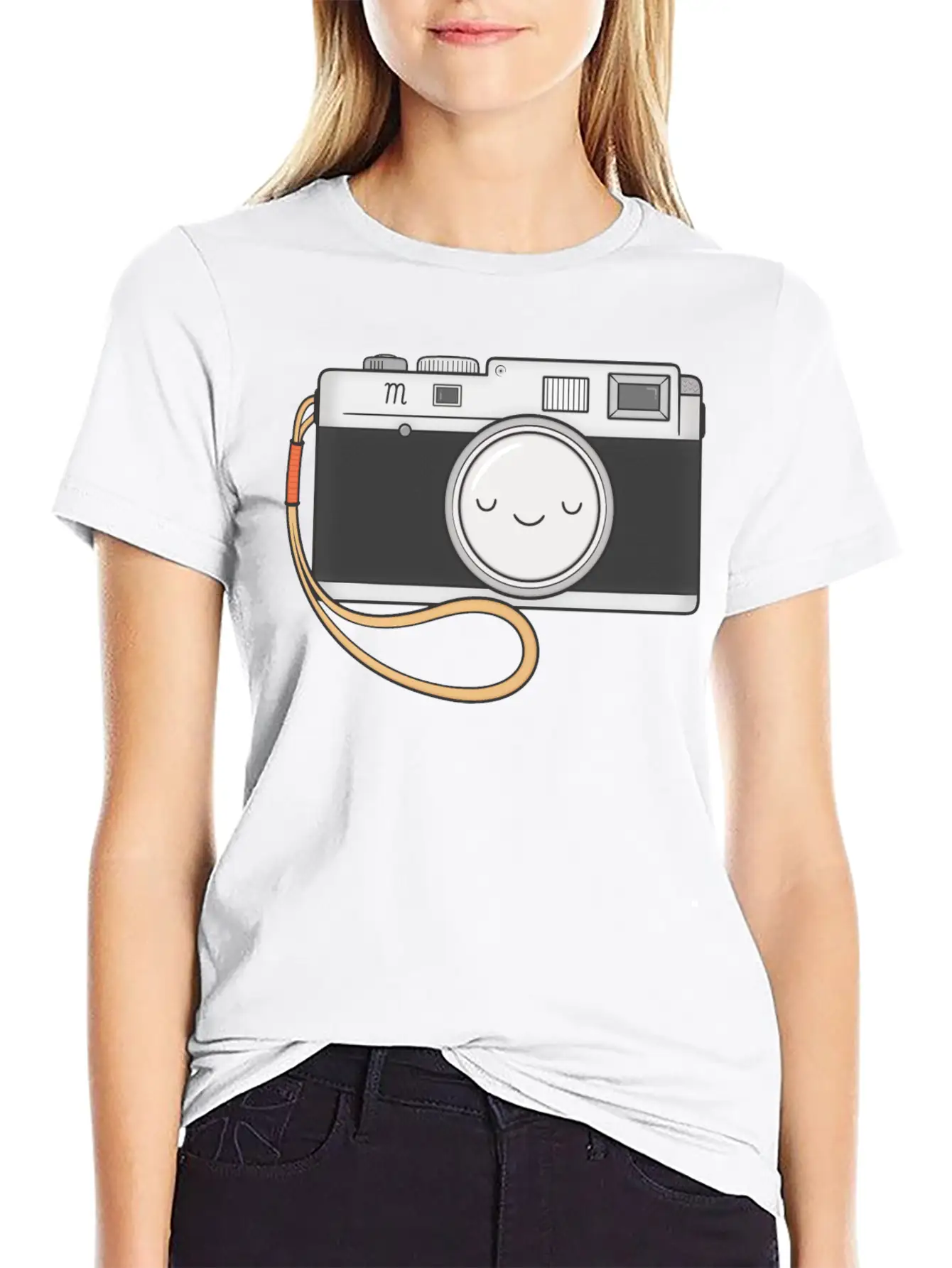 Camera Essential Cotton Tee For Daily Outfits – Unisex Style