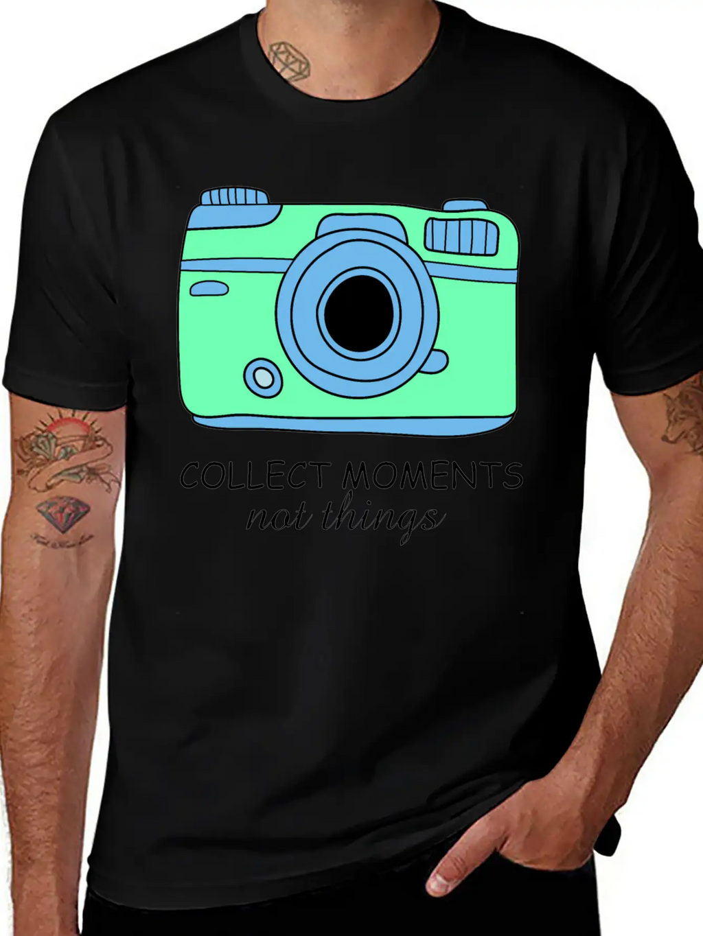 Camera Moments Breathable Graphic T-Shirt – Perfect For Casual Days