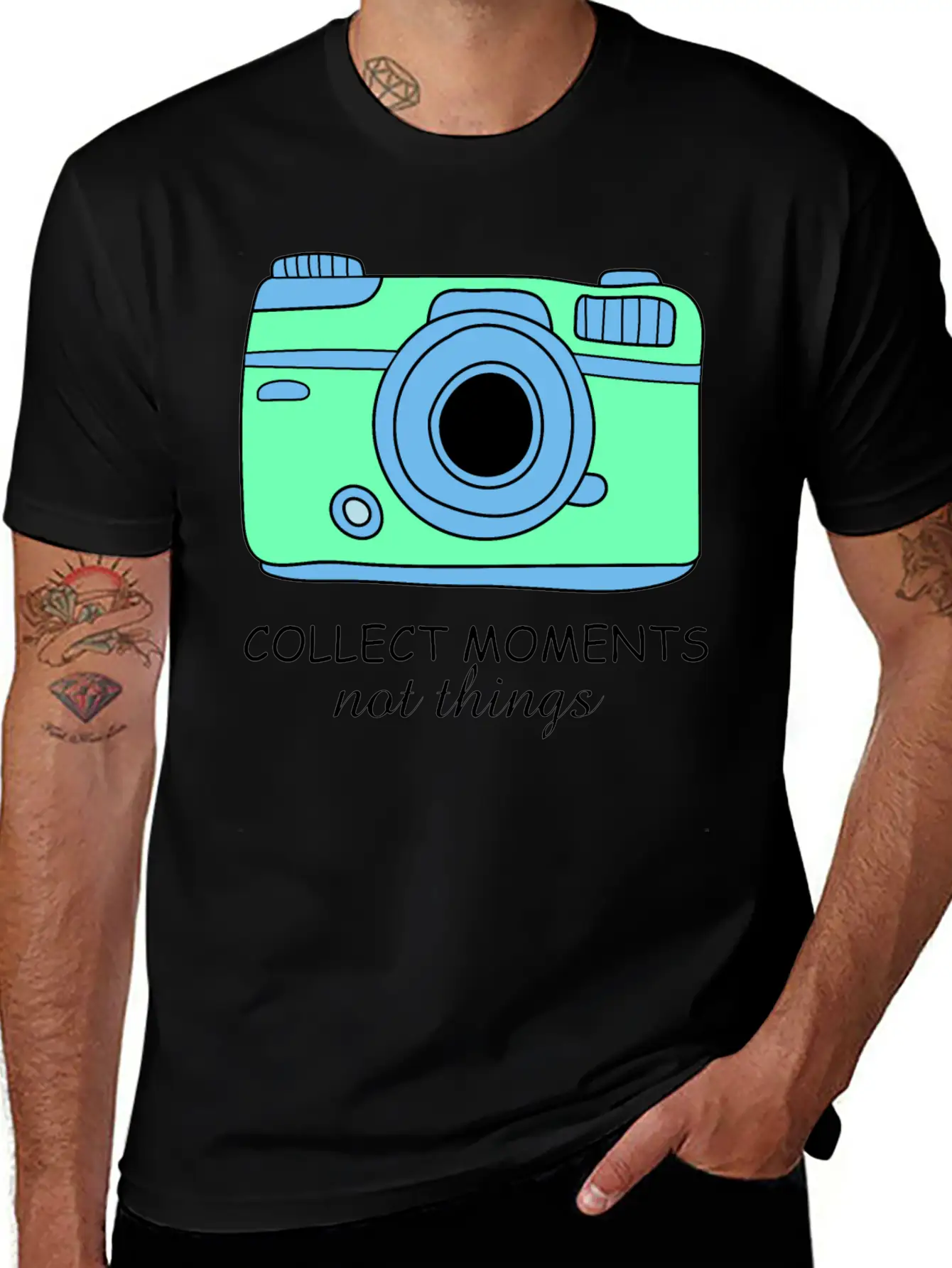 Camera Moments Breathable Graphic T-Shirt – Perfect For Casual Days