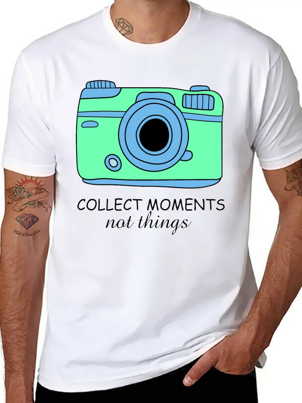 Camera Moments Breathable Graphic T-Shirt – Perfect For Casual Days