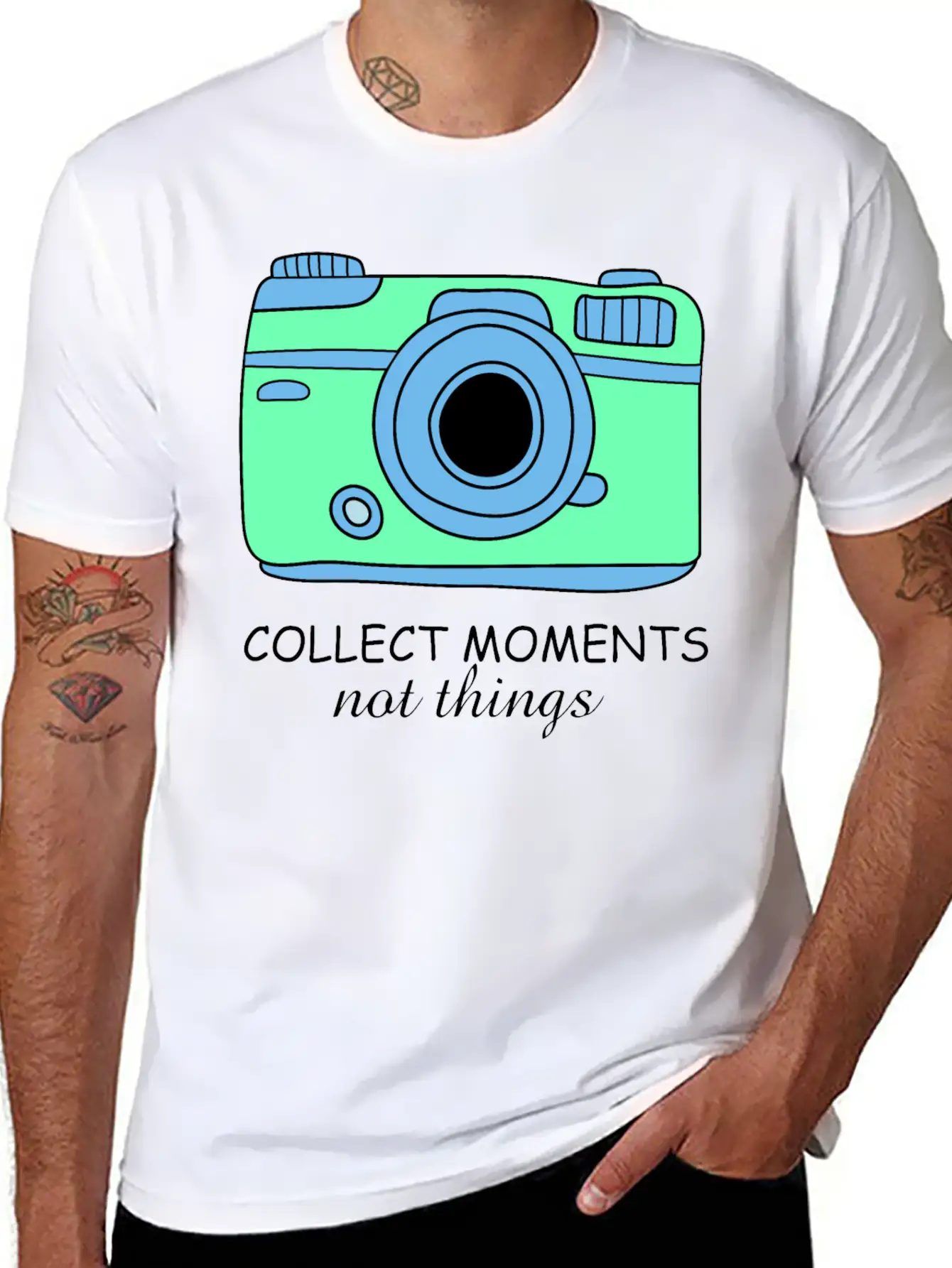 Camera Moments Breathable Graphic T-Shirt – Perfect For Casual Days