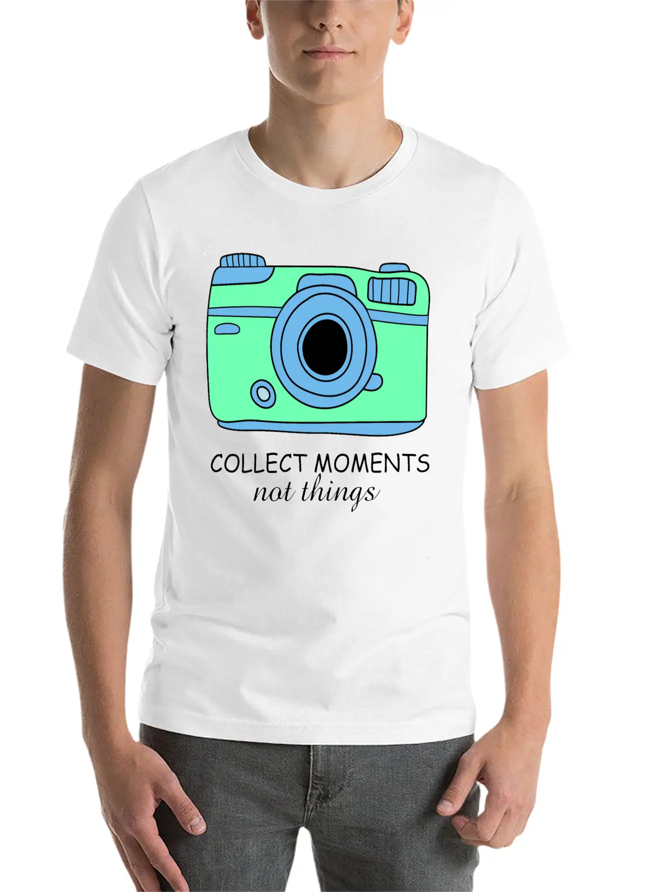 Camera Moments Breathable Graphic T-Shirt – Perfect For Casual Days