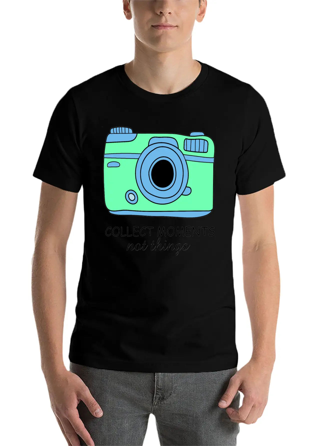 Camera Moments Breathable Graphic T-Shirt – Perfect For Casual Days