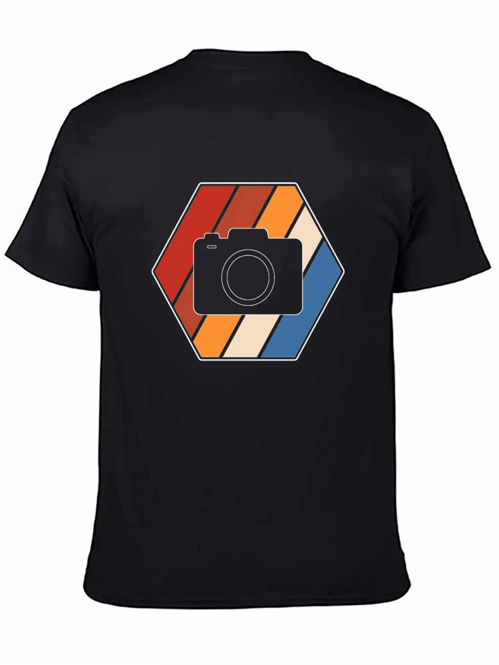 Camera Retro Breathable Soft Cotton T-Shirt – Timeless Casual Look