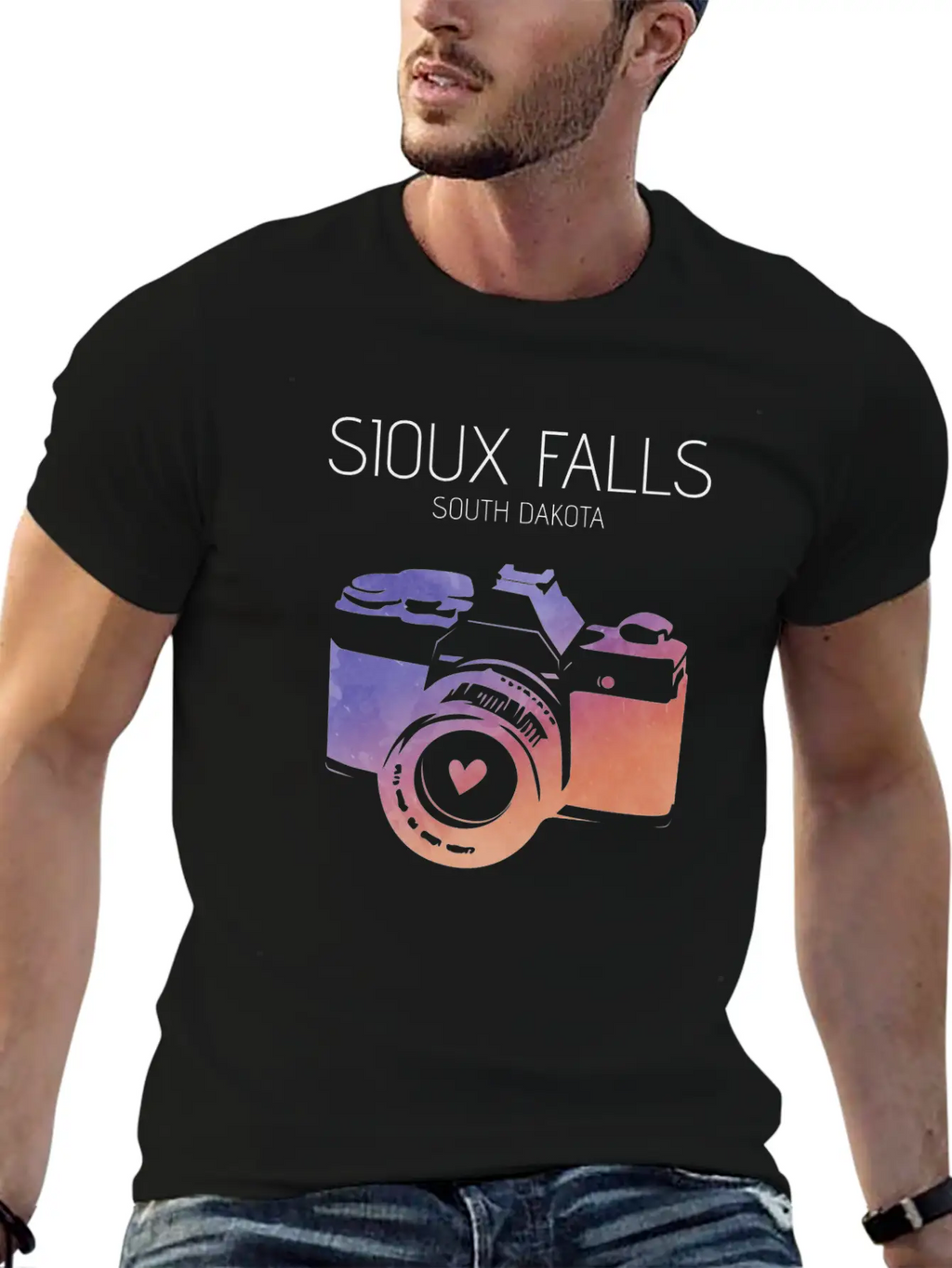 Camera Sioux Falls Breathable Graphic T-Shirt – Perfect For Casual Days