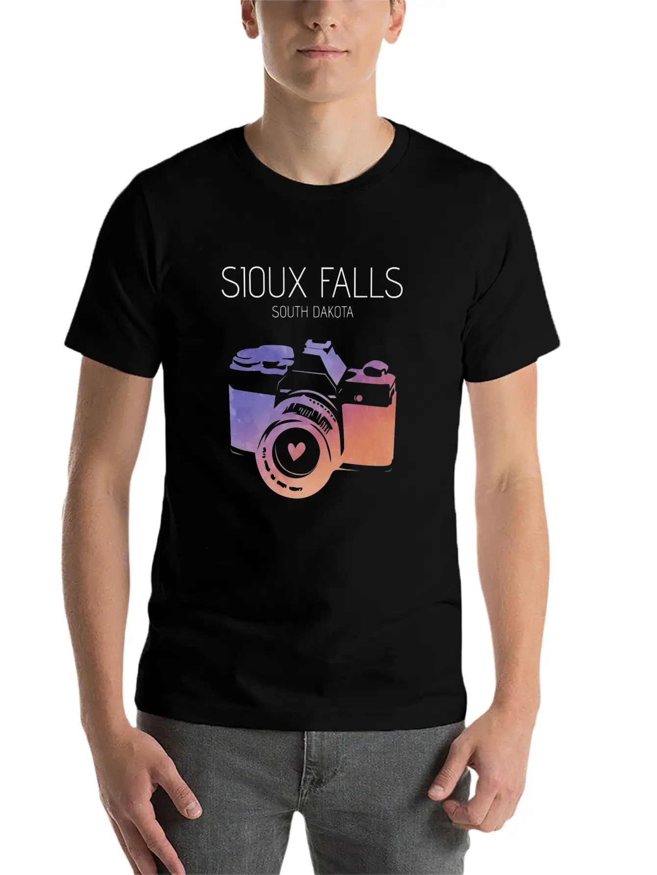 Camera Sioux Falls Breathable Graphic T-Shirt – Perfect For Casual Days
