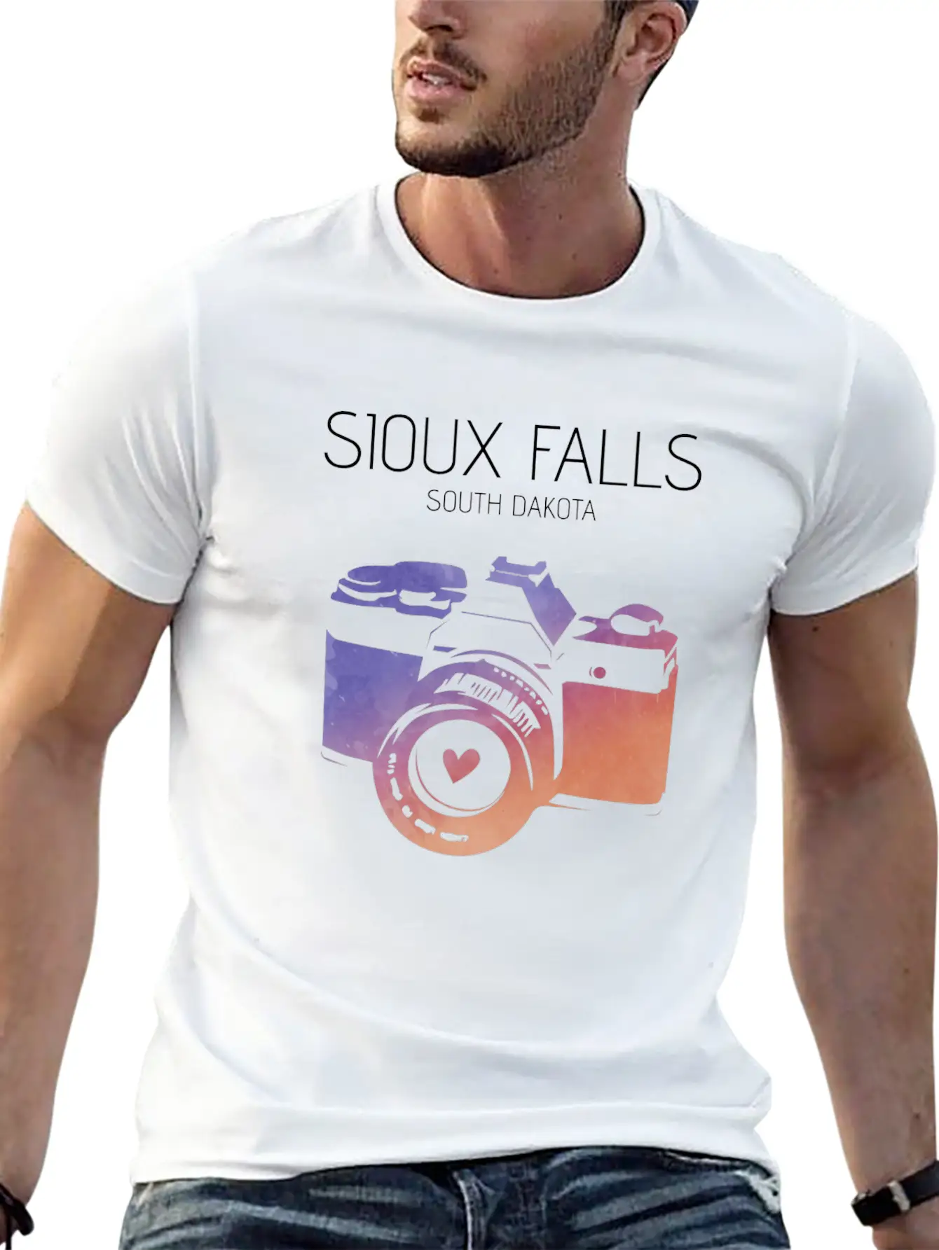 Camera Sioux Falls Breathable Graphic T-Shirt – Perfect For Casual Days