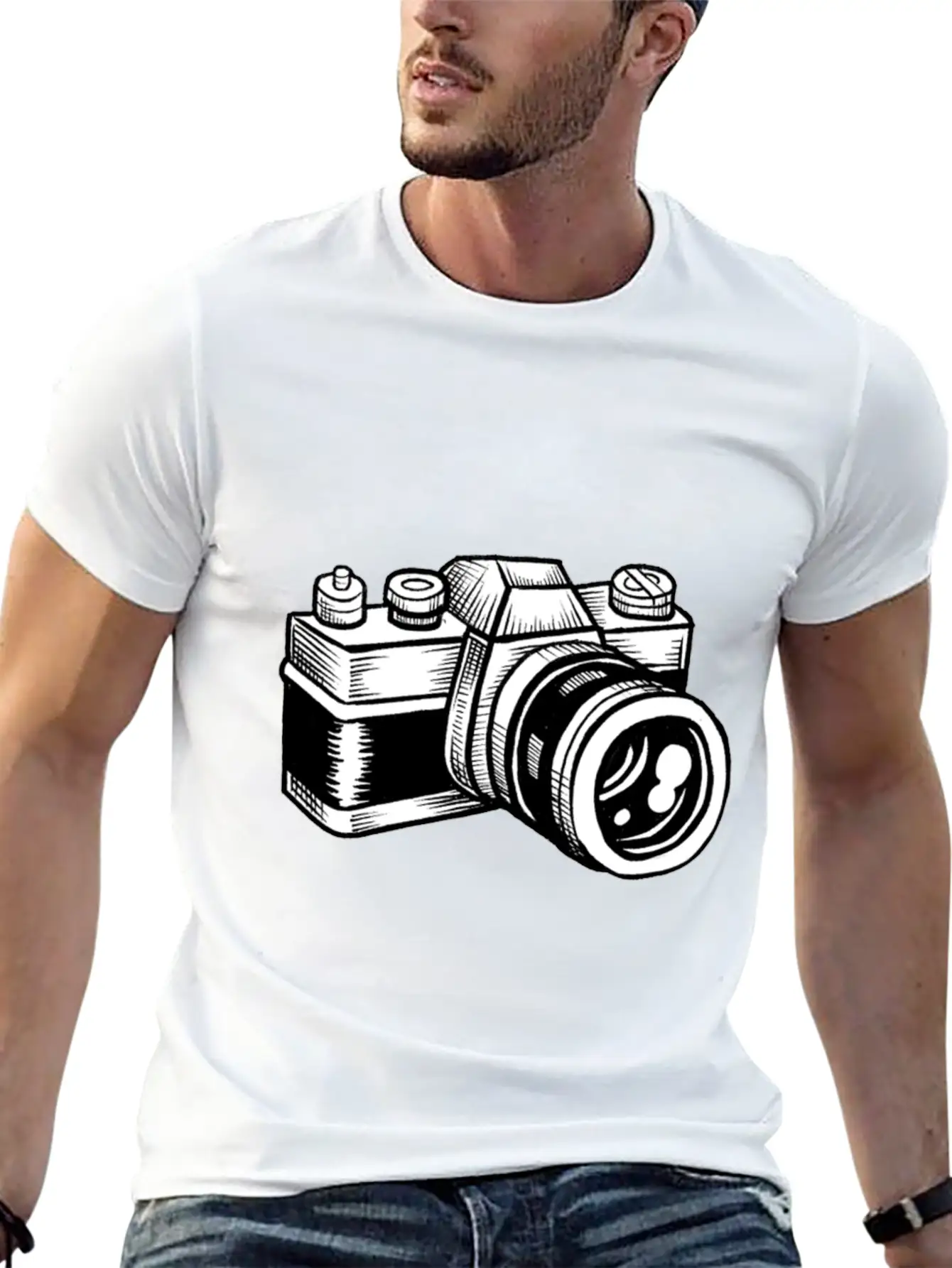 Camera T Shirt Camera T Shirt Essential Unisex Summer Tee – Soft Cotton Casual Fit