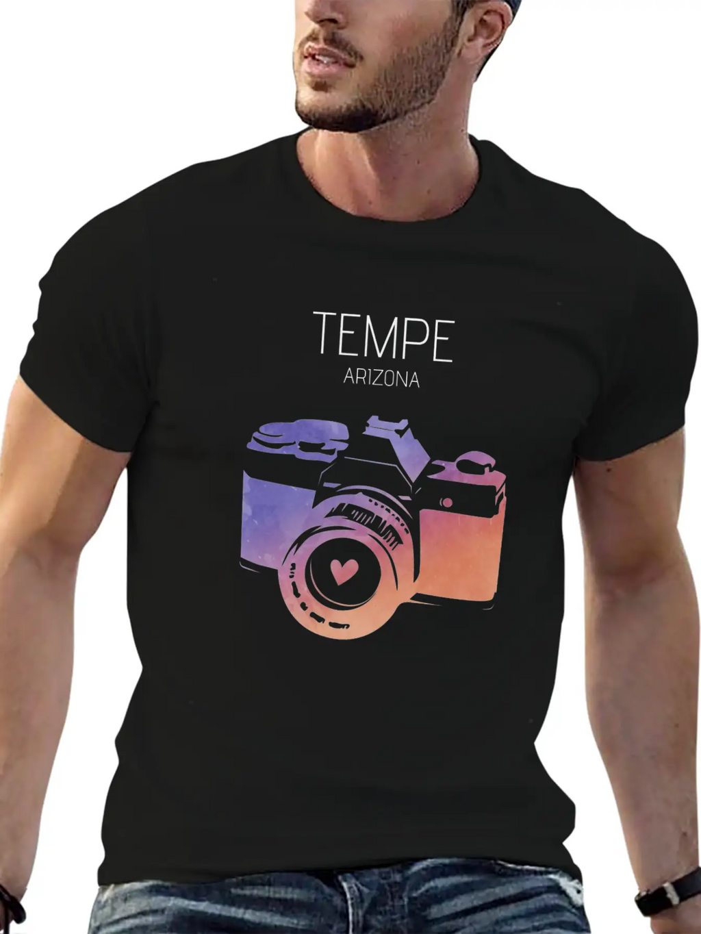 Camera Tempe Breathable Graphic T-Shirt – Perfect For Casual Days