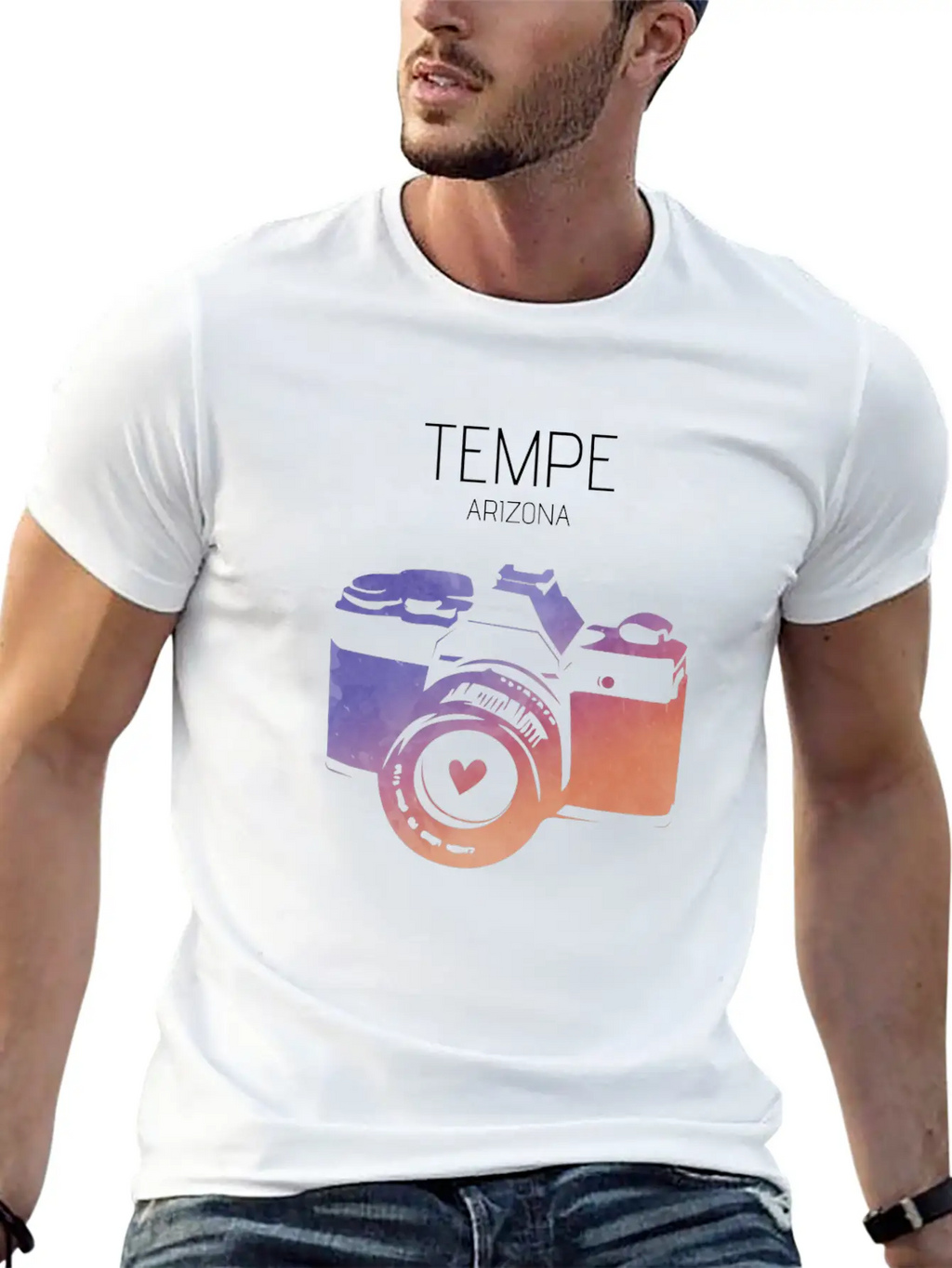 Camera Tempe Breathable Graphic T-Shirt – Perfect For Casual Days