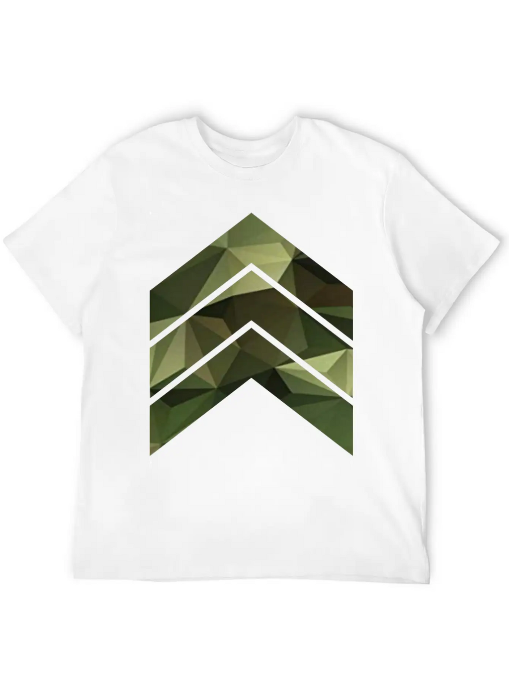 Camouflage Triangles / Arrows Relaxed Everyday Tee – Lightweight And Durable Cotton