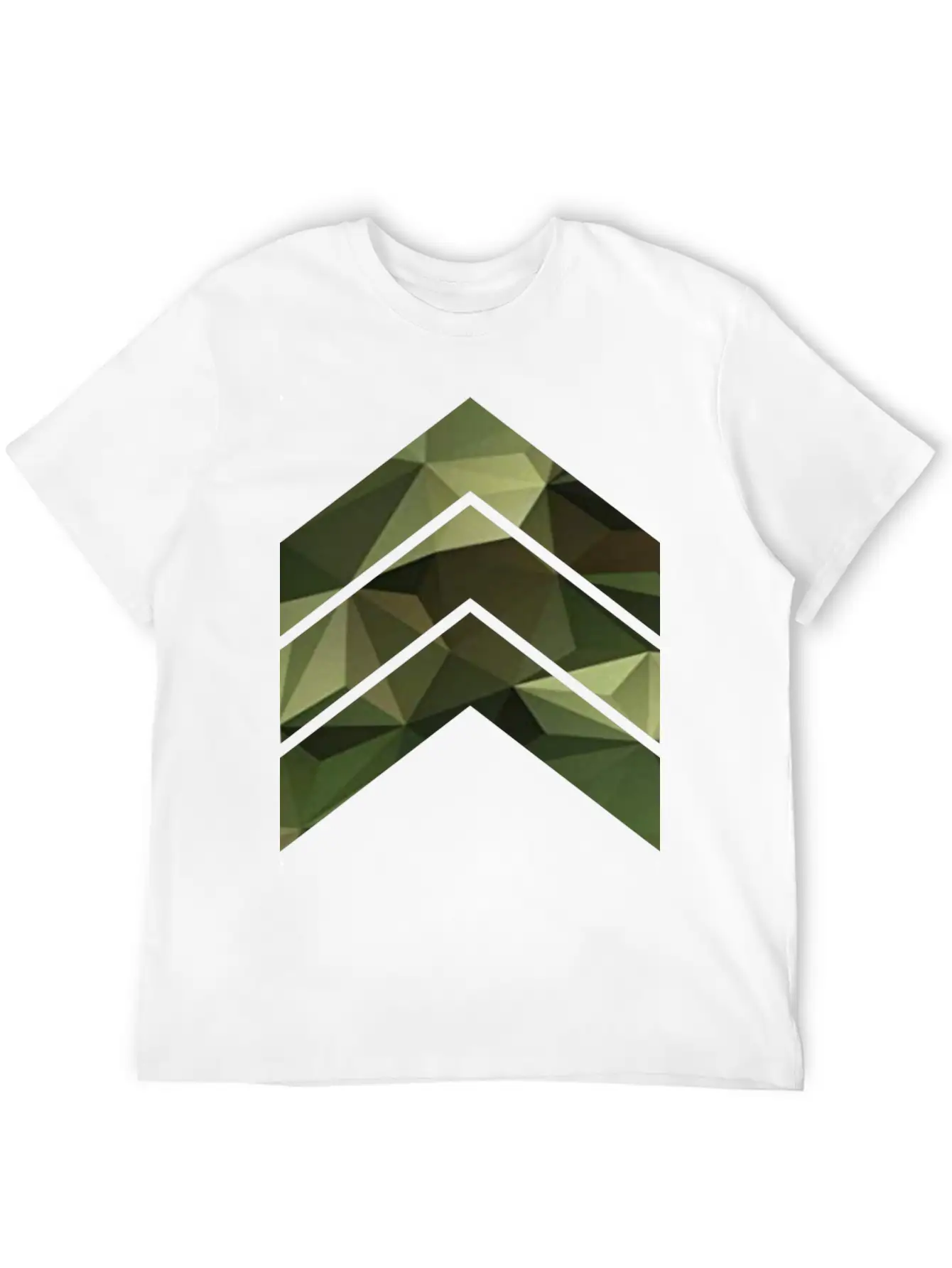 Camouflage Triangles / Arrows Relaxed Everyday Tee – Lightweight And Durable Cotton