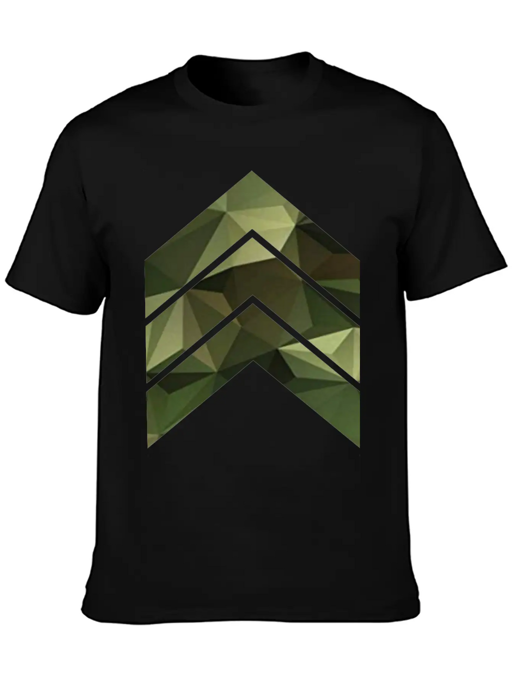 Camouflage Triangles / Arrows Relaxed Everyday Tee – Lightweight And Durable Cotton