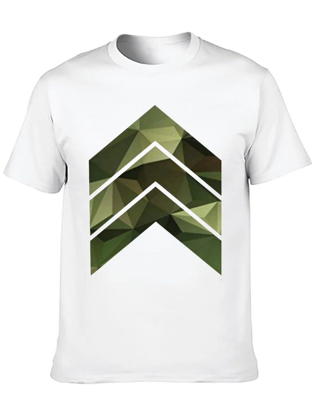 Camouflage Triangles / Arrows Relaxed Everyday Tee – Lightweight And Durable Cotton
