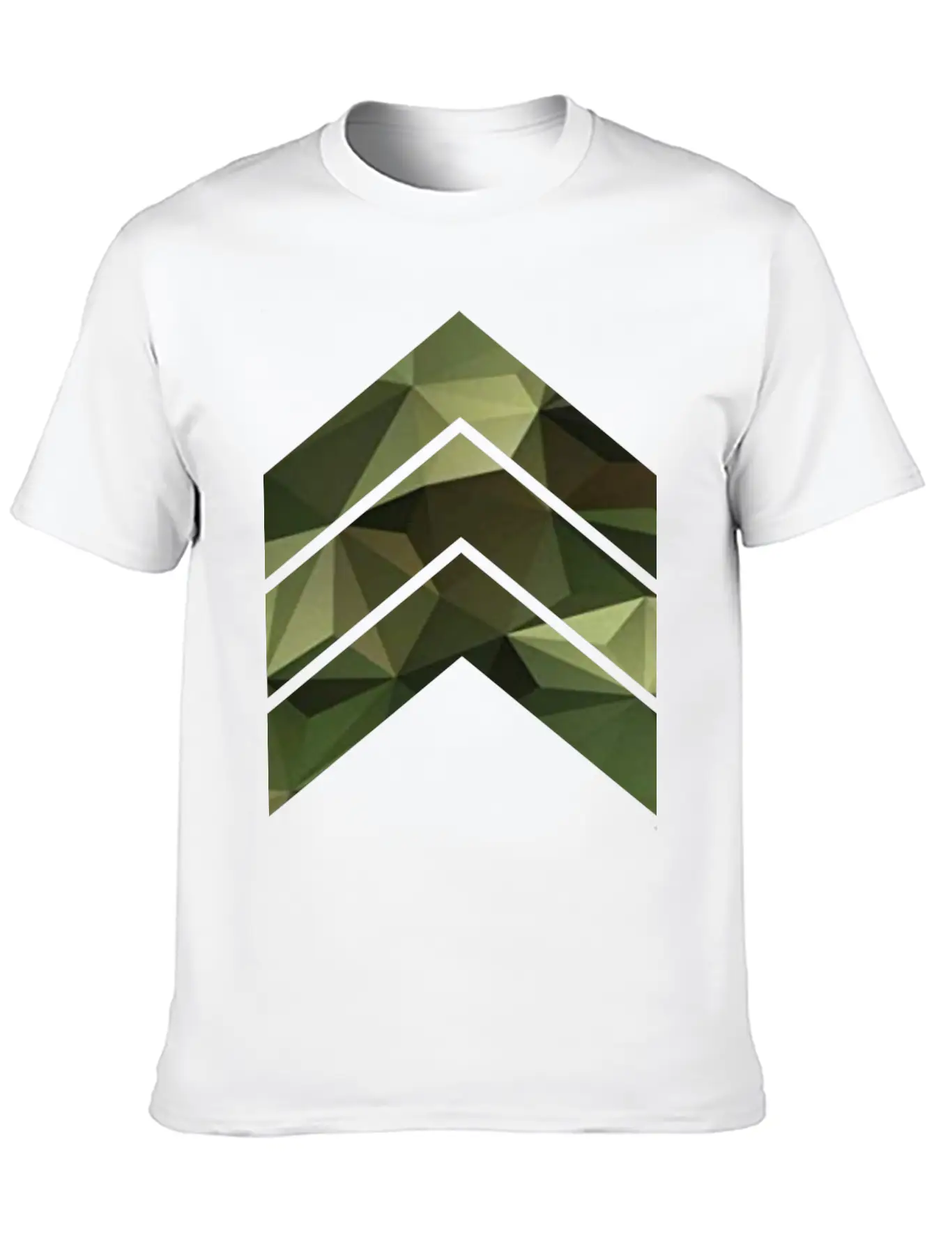 Camouflage Triangles / Arrows Relaxed Everyday Tee – Lightweight And Durable Cotton
